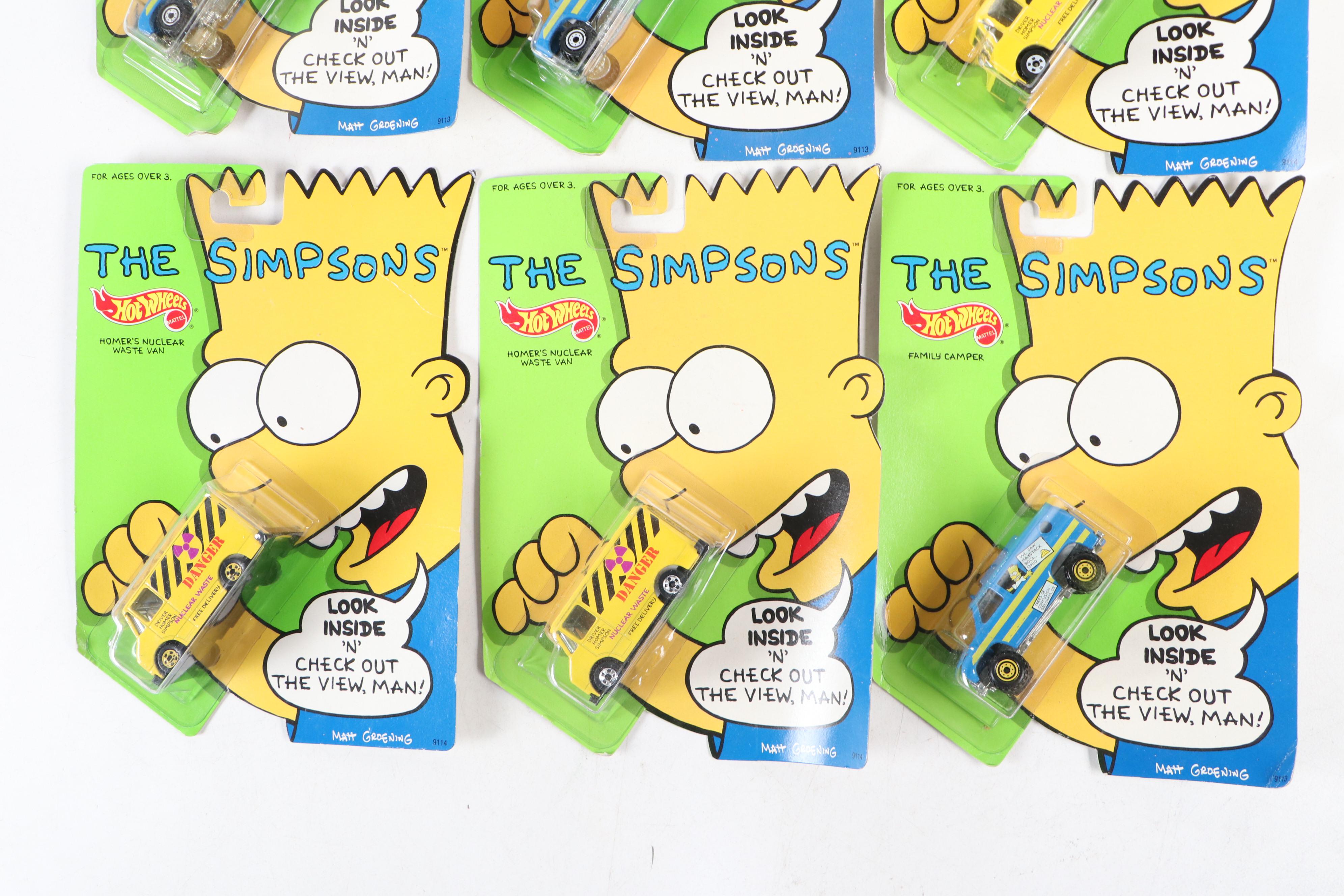 Hot Wheels "Family Camper" and More Simpsons Toy Cars, 1990