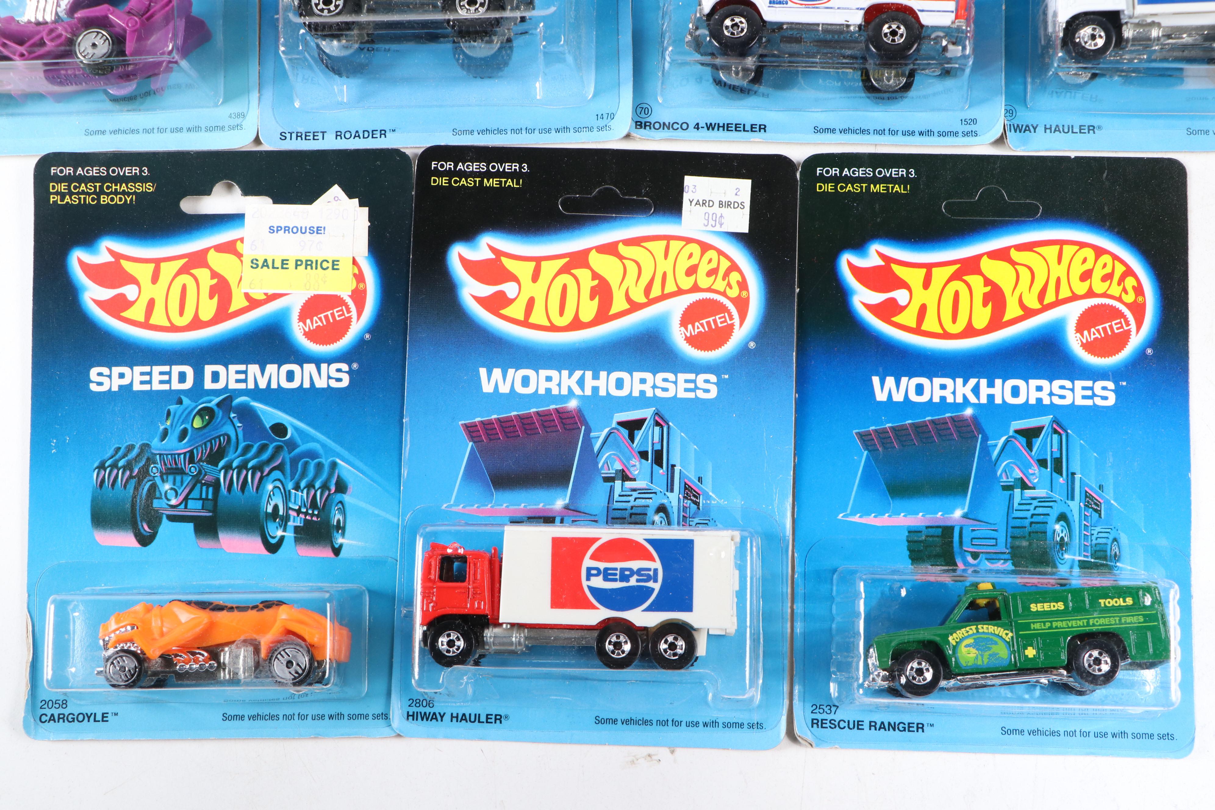Hot Wheels "Cargoyle," "Hiway Hauler" and More Toy Cars, 1980s