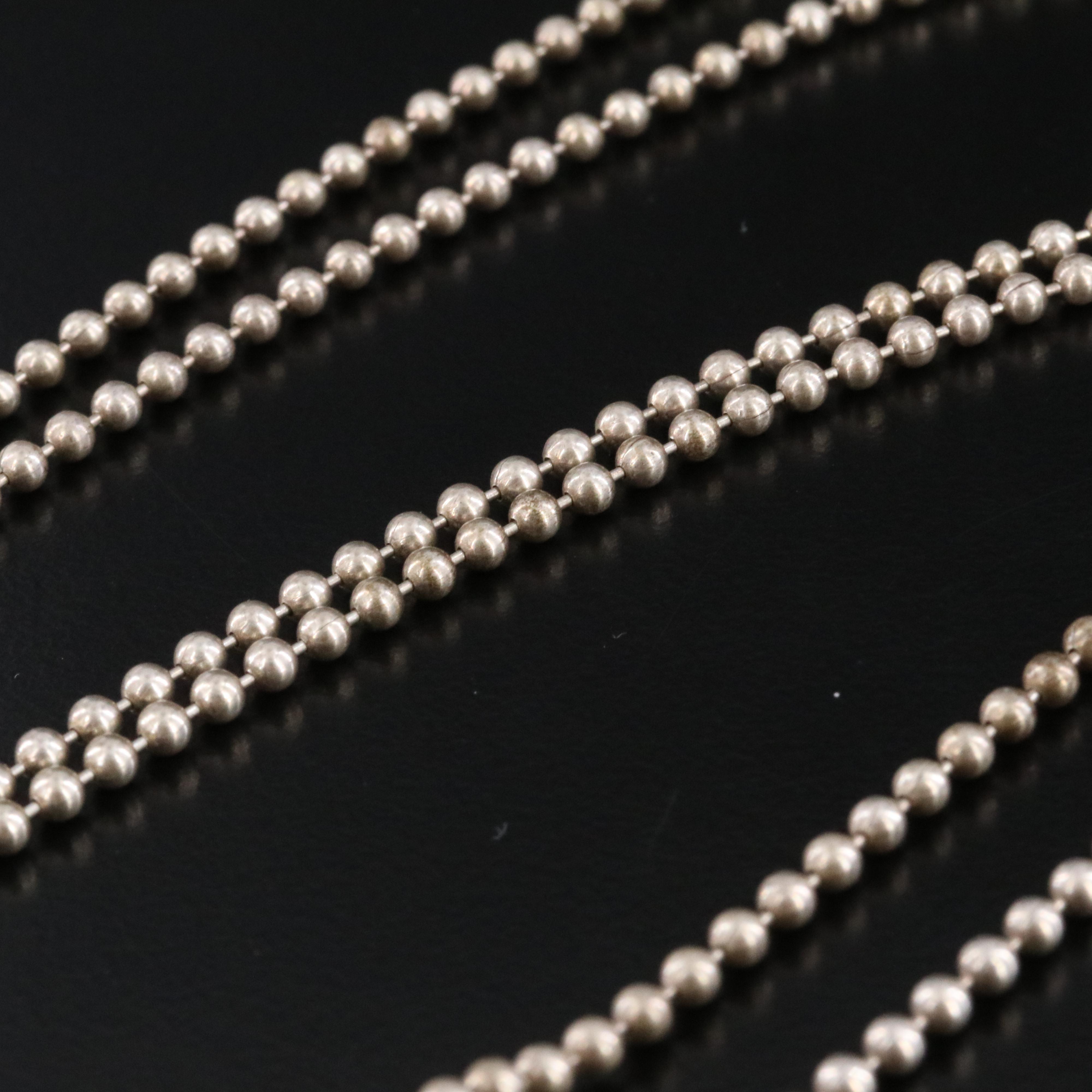 Tiffany & Co. Return to Tiffany Sterling Oval Dog Tag Pendant Necklace