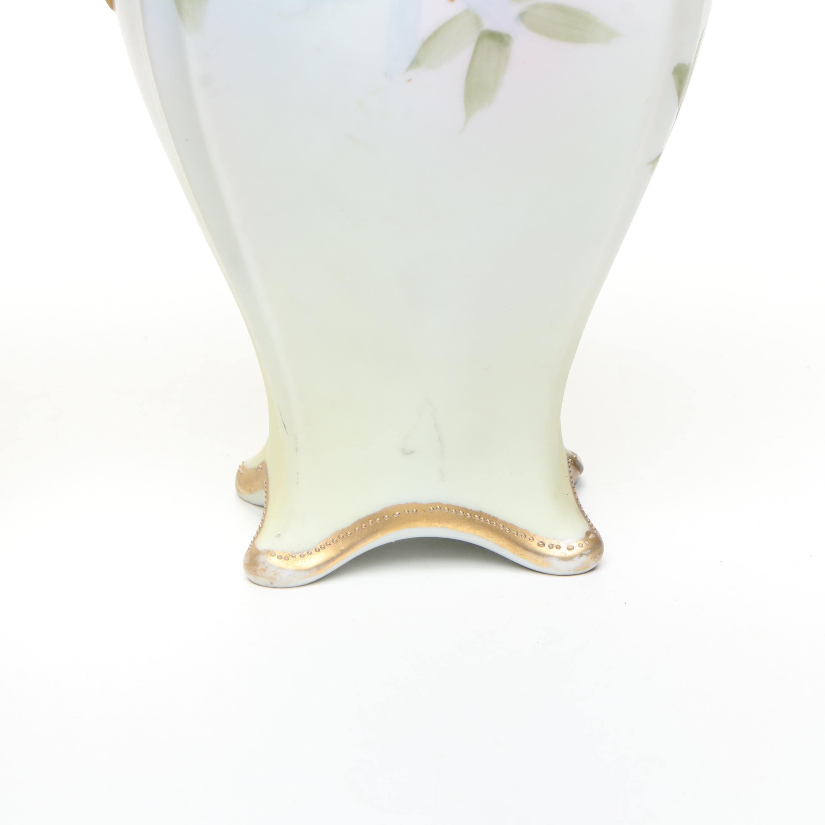 Morimura Bros. and More Hand-Painted Porcelain Handled Vases