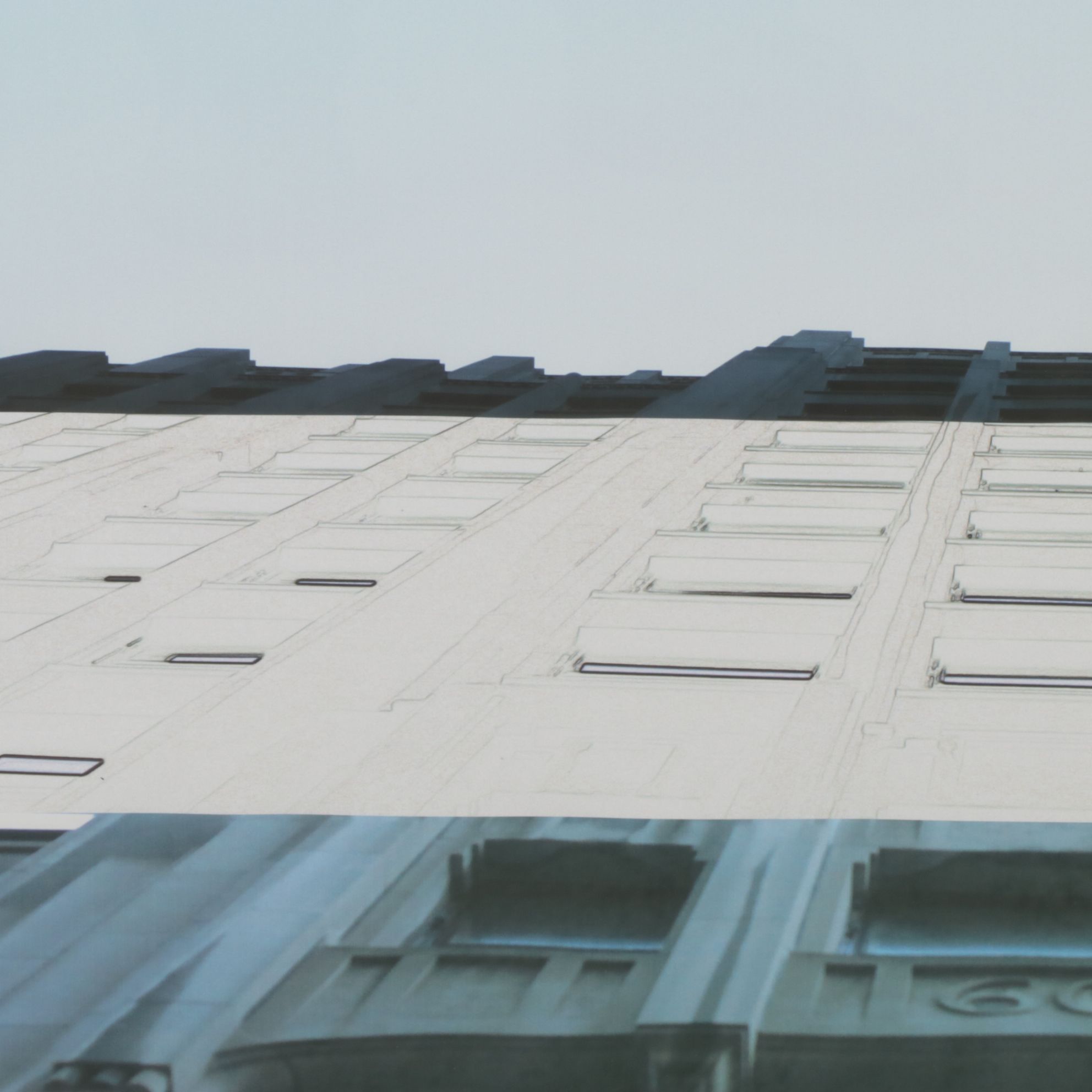 Abstracted View of Building Facade Photograph, 2011