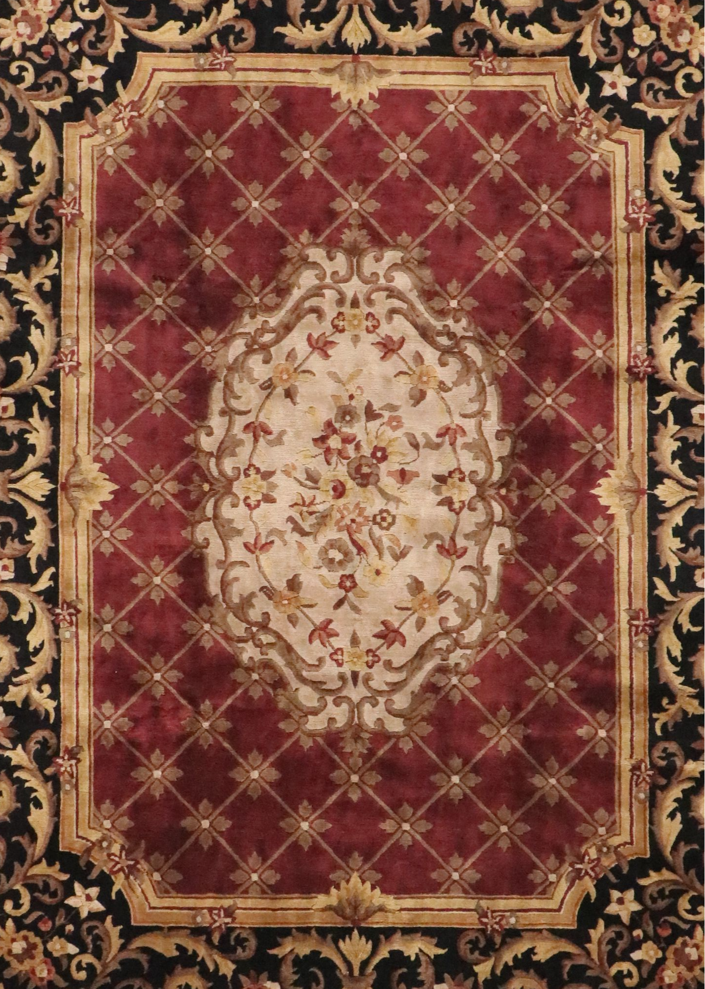 8'10 x 11'10 Hand-Knotted Indian Area Rug