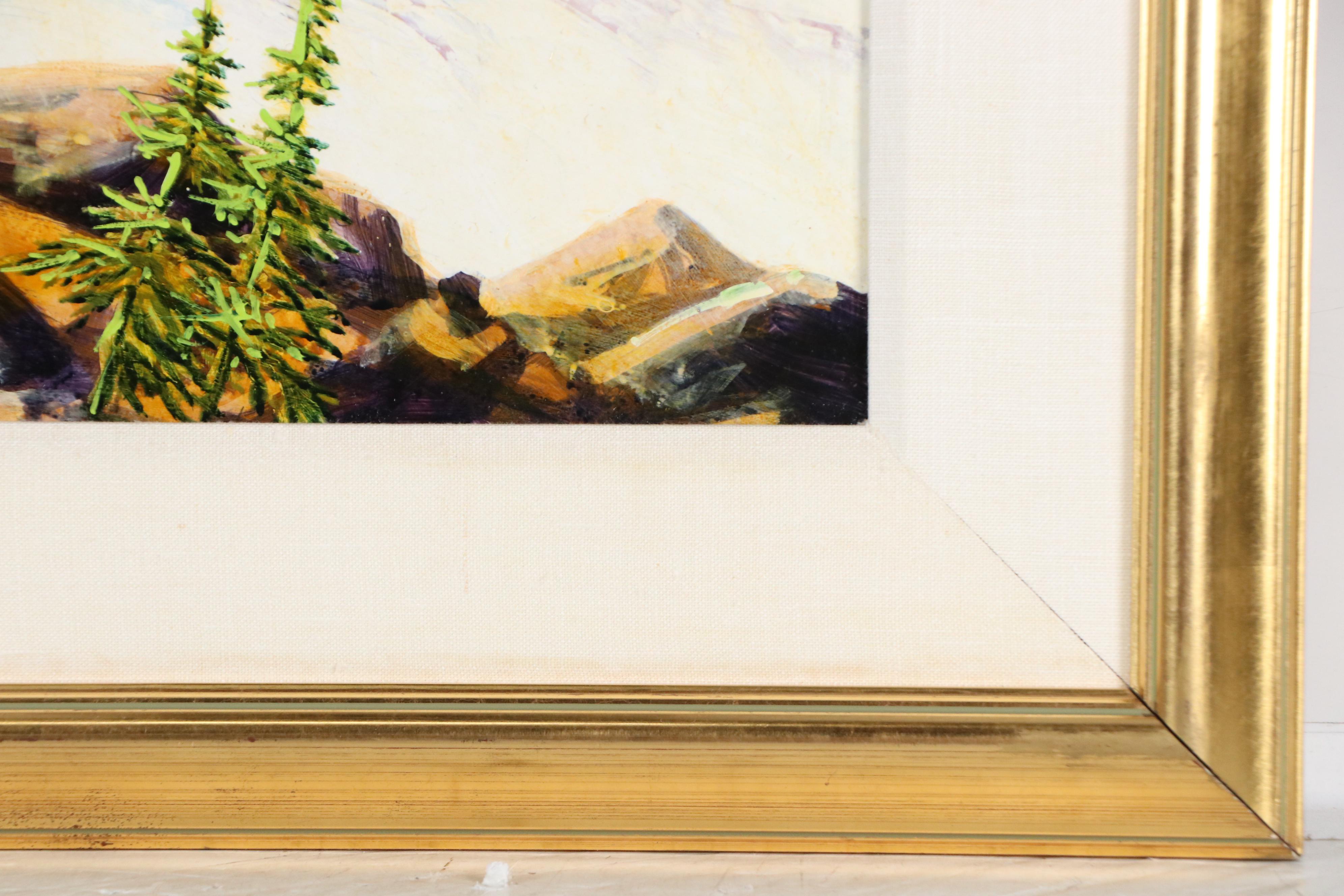 Robert E. Wood Landscape Oil Painting "Big Steps (Paradise Valley)," 1998