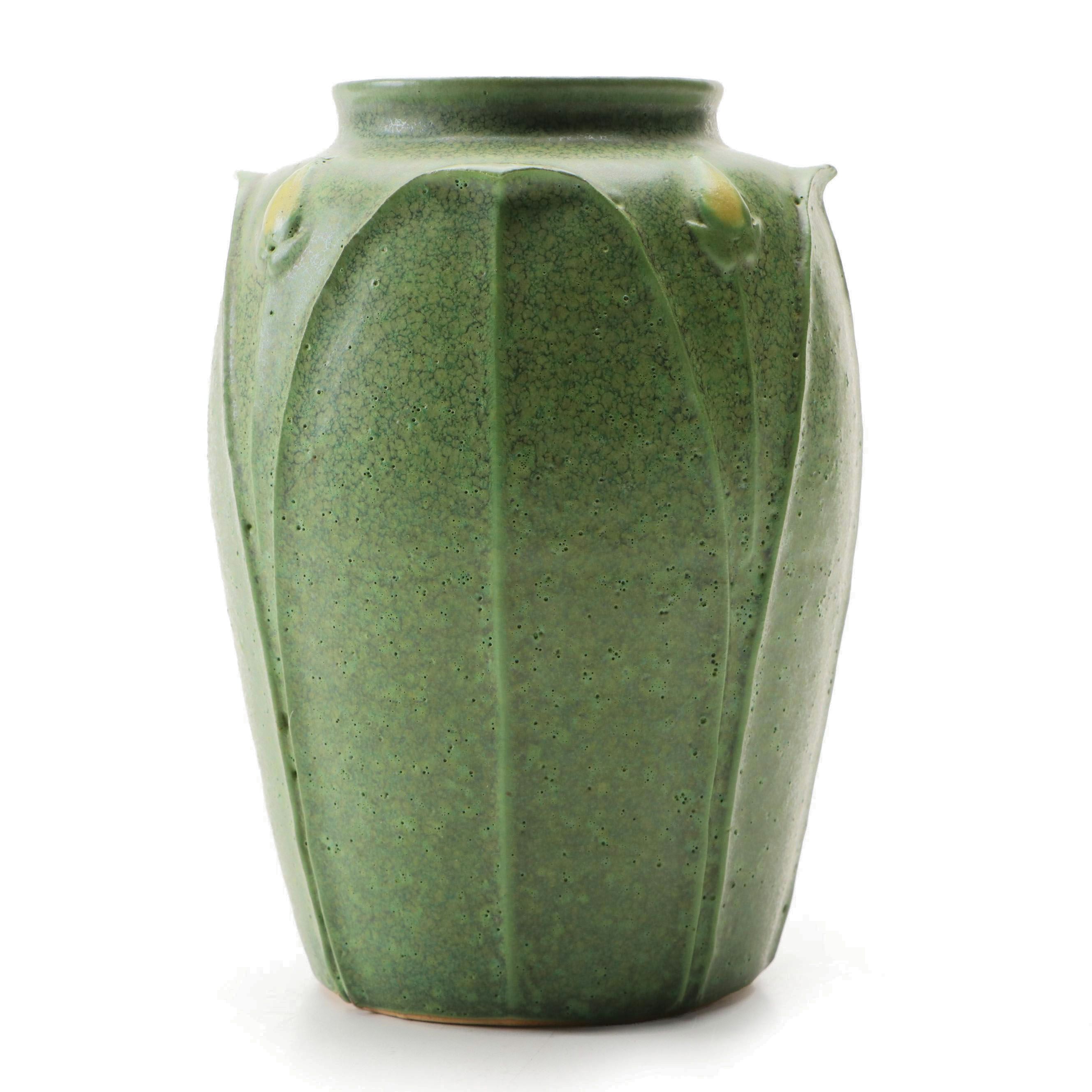 Steve Frederick for Jemerick Art Pottery Arts and Crafts Style Ceramic Vase