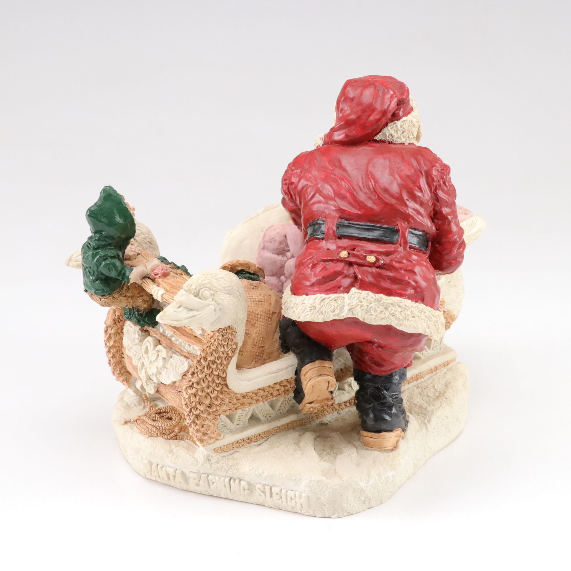 United Design "The Legend of Santa Claus" Carved Resin Figurines, 1990s