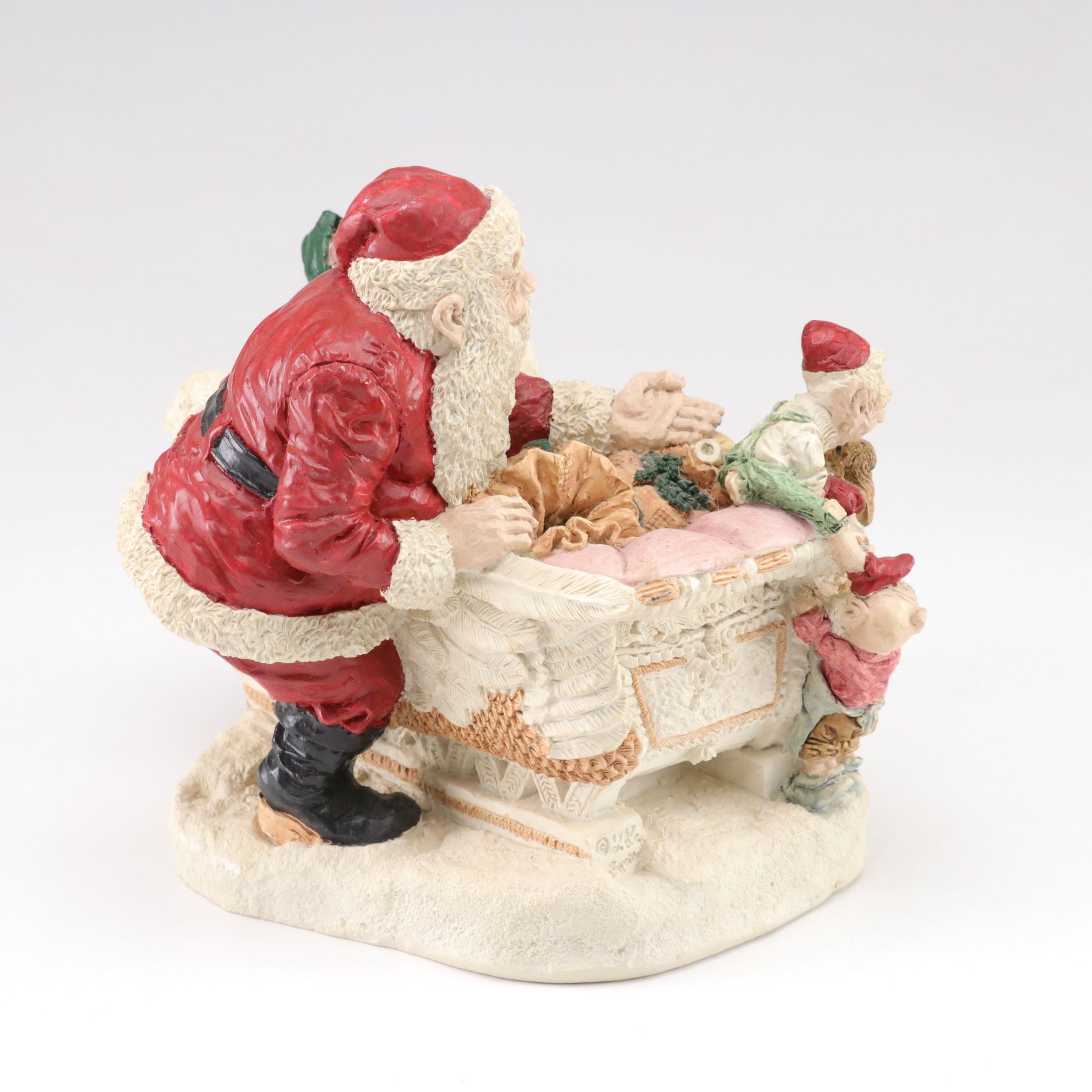 United Design "The Legend of Santa Claus" Carved Resin Figurines, 1990s