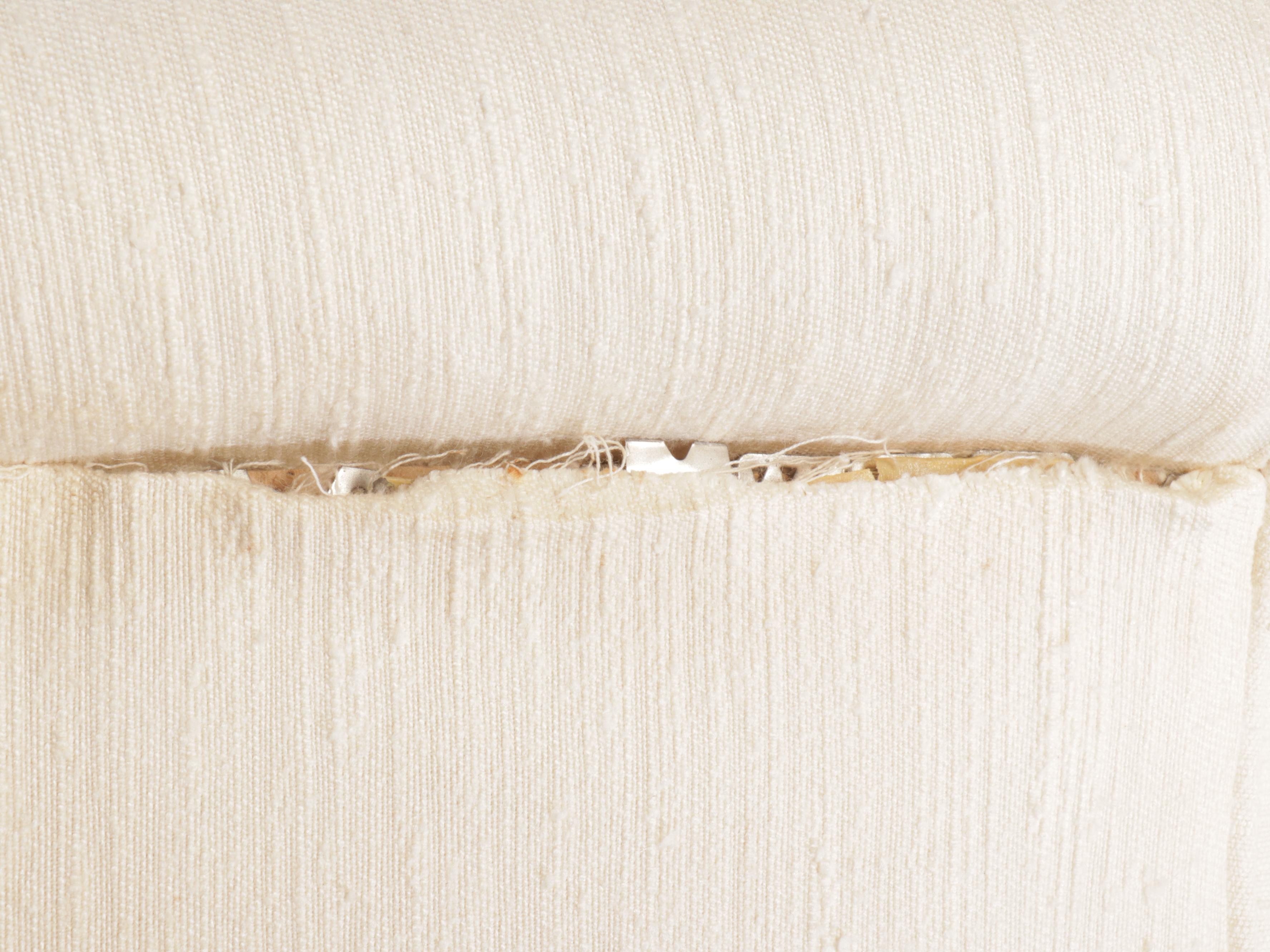 Queen Anne Style Fabric Upholstered Wingback Armchair, Late 20th Century