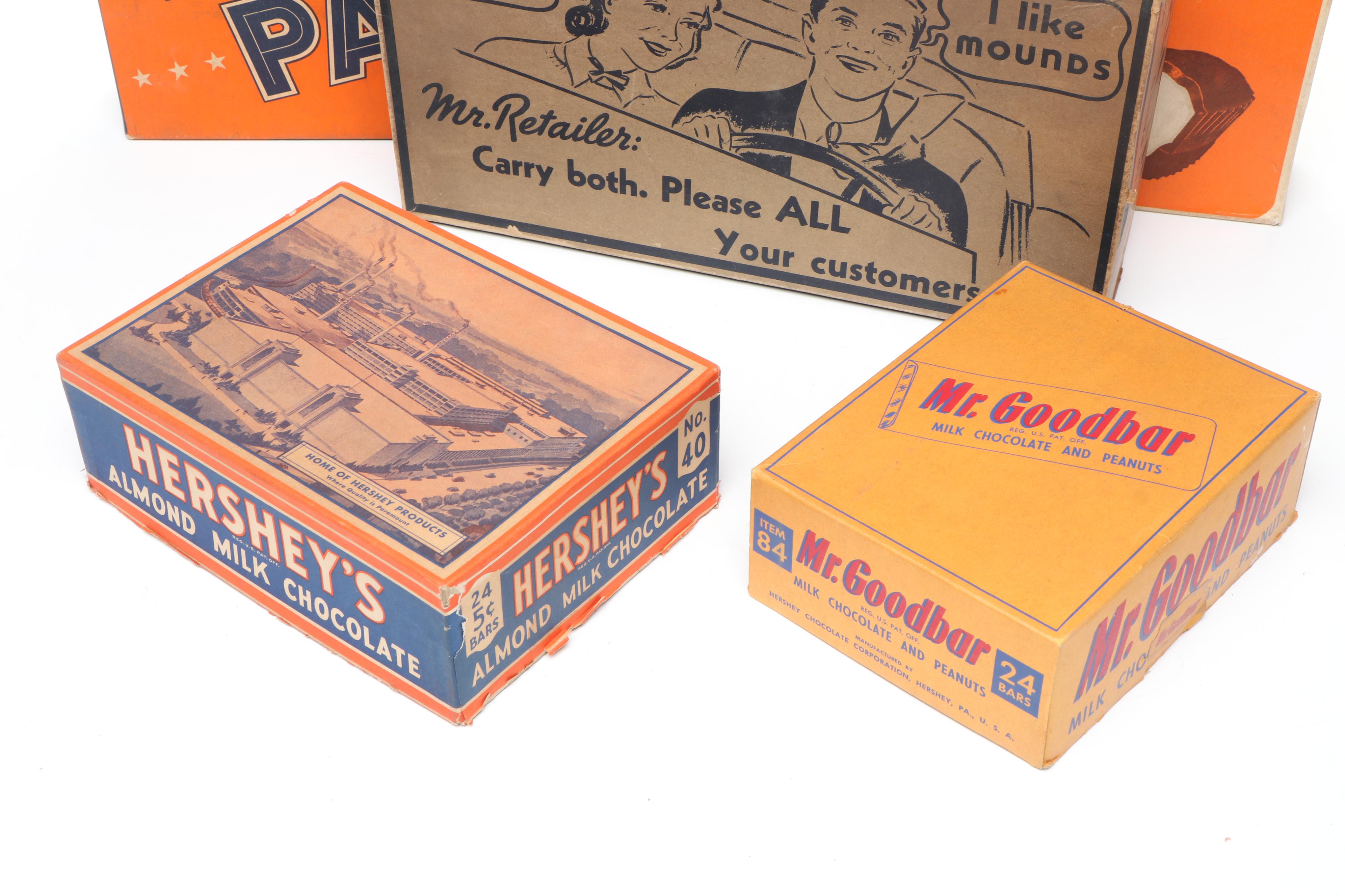 Aero, Clark, Hershey's and More Candy Bar Boxes, Mid-20th Century