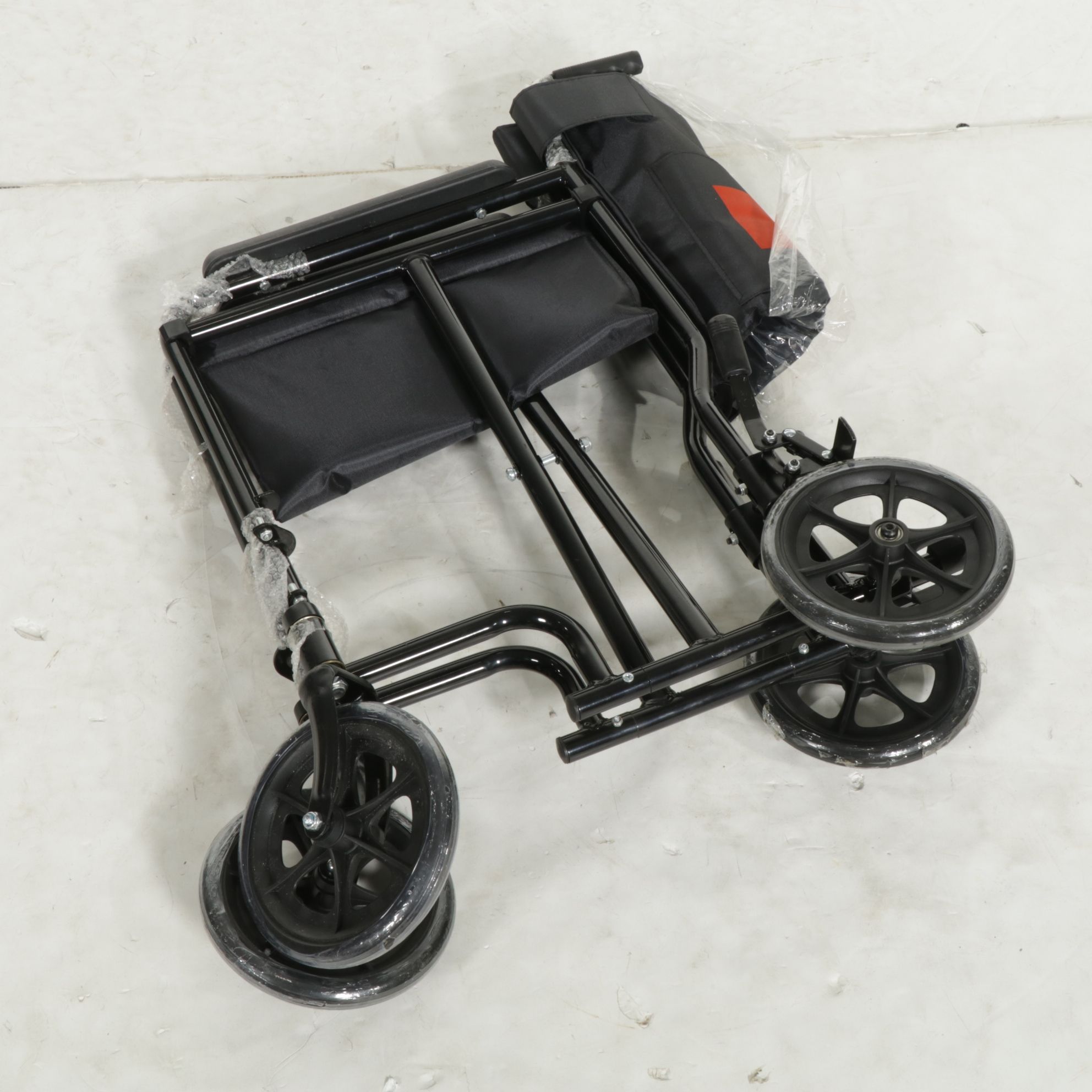 Wheelchair and Ramp, 4.5" Raised Toilet Seat, Quad Walking Cane, and More