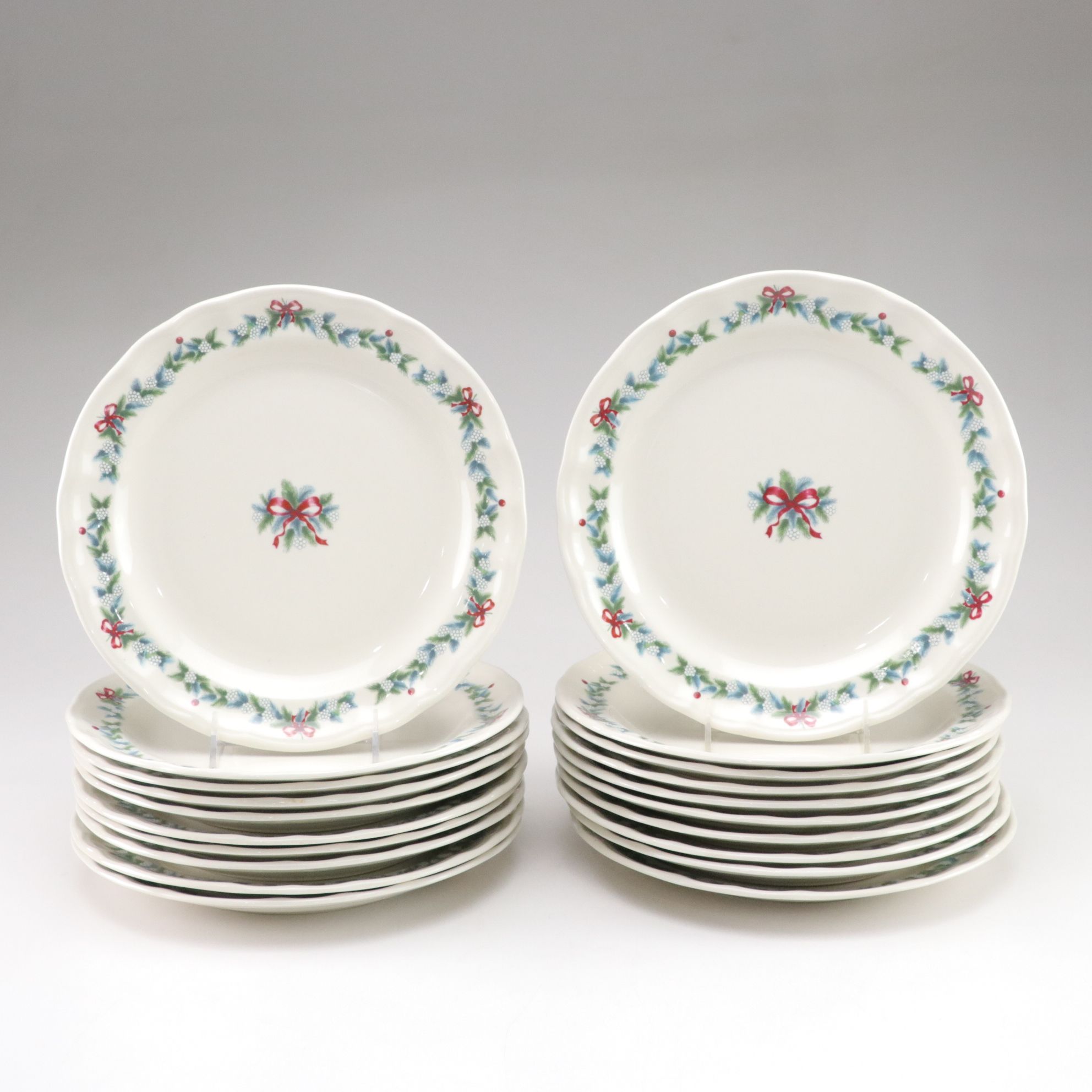 Pfaltzgraff "Red Ribbons" Ceramic Dinnerware, 1990s
