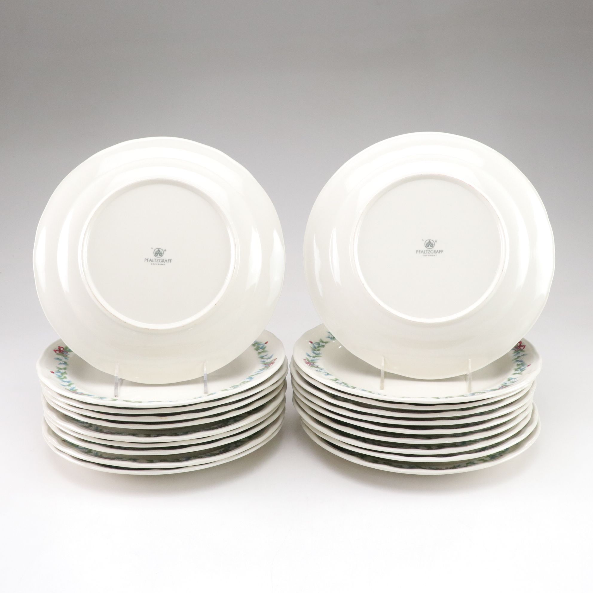 Pfaltzgraff "Red Ribbons" Ceramic Dinnerware, 1990s