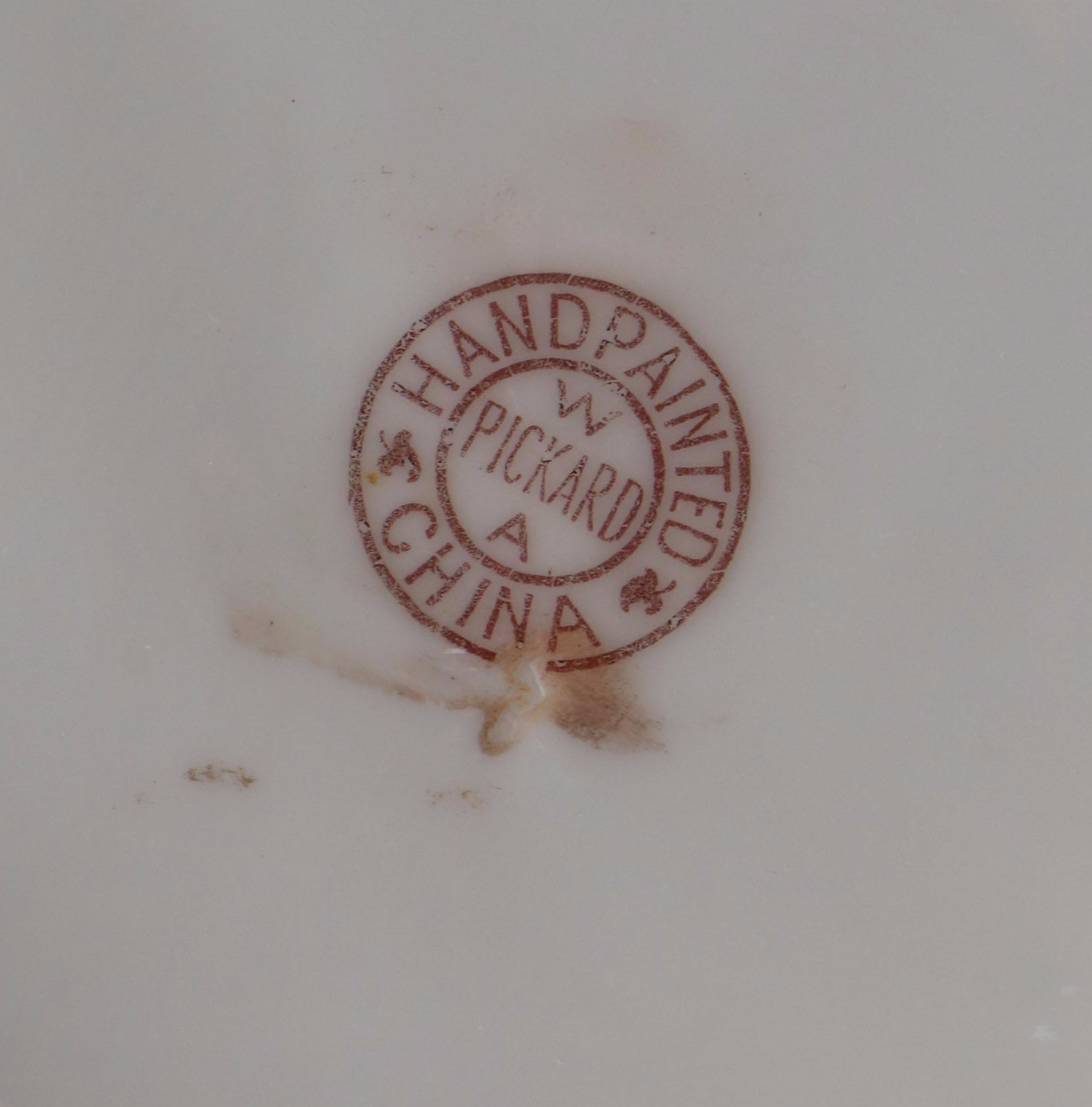 Pickard Hand-Painted Porcelain Cider Pitcher and Vase, Early 20th Century