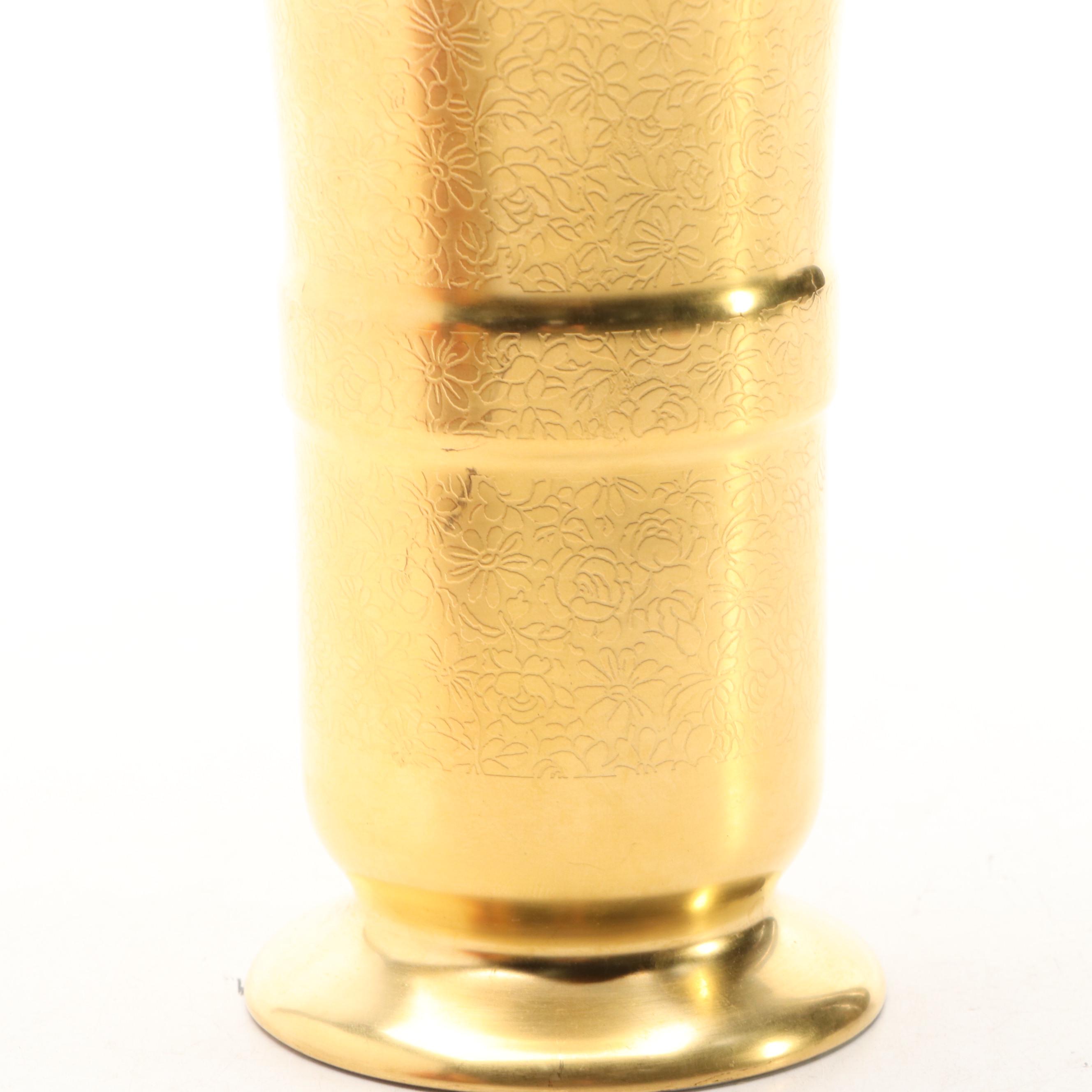 Pickard Hand-Painted Porcelain Cider Pitcher and Vase, Early 20th Century