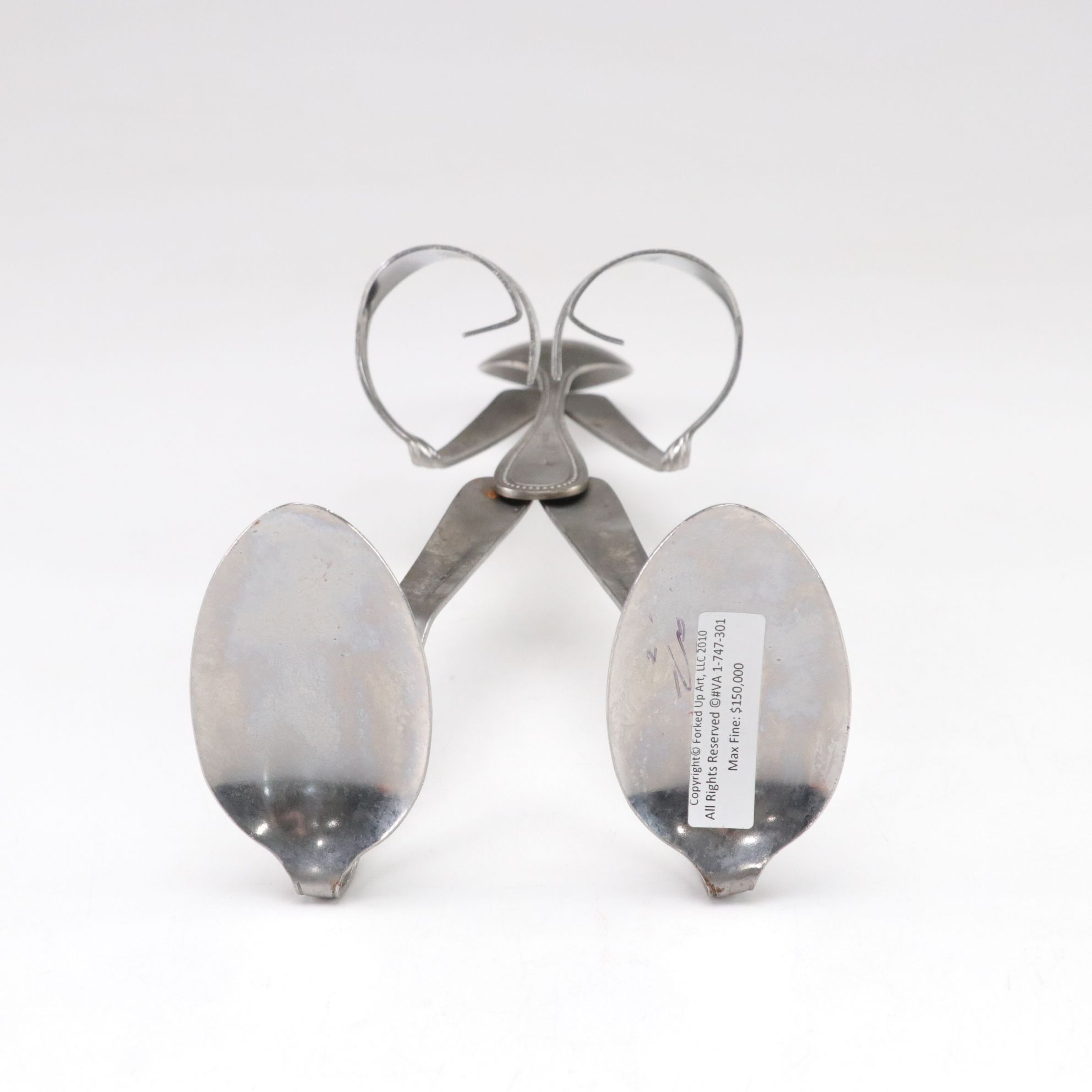 Forked Up Art Salt & Pepper Shaker Holder Figurine