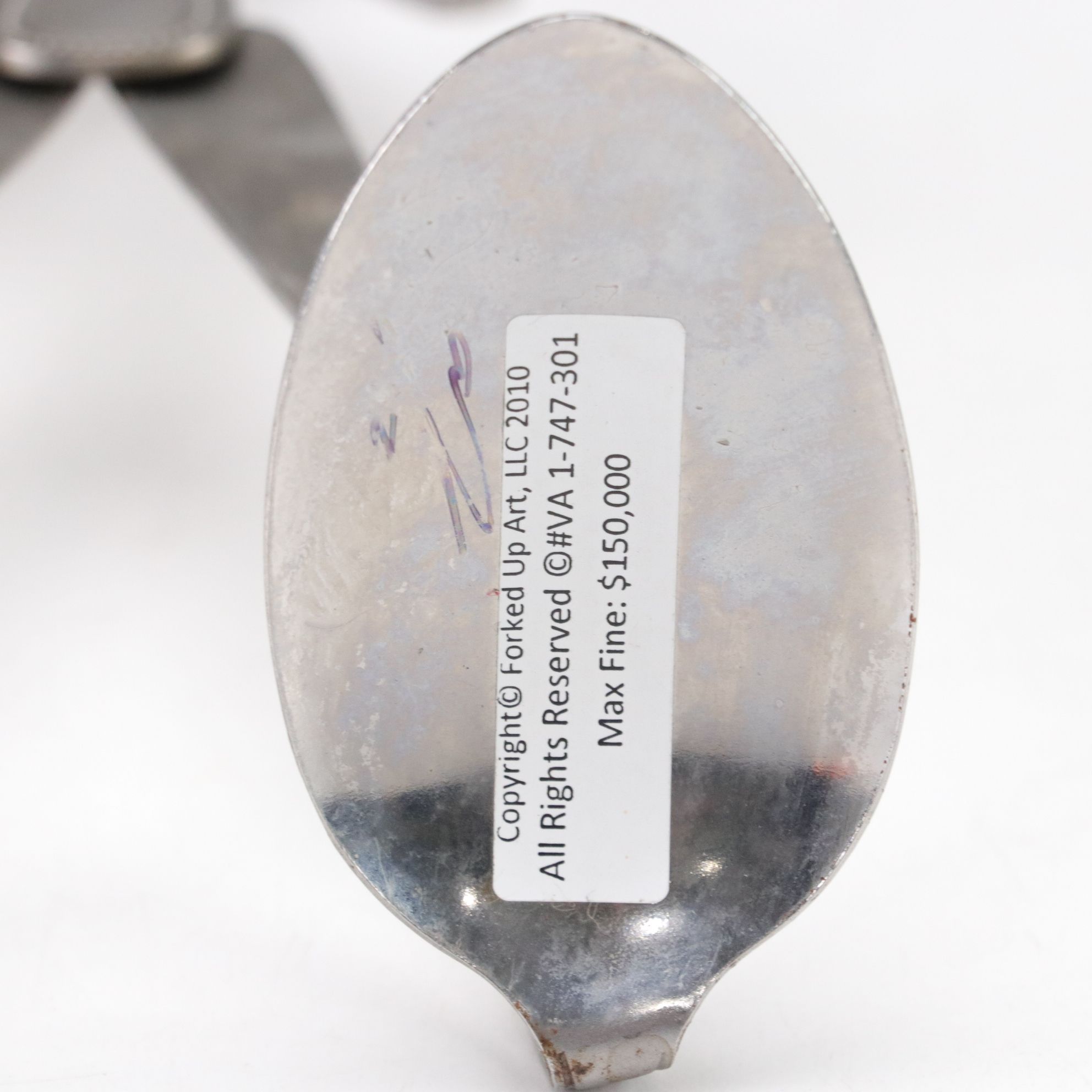 Forked Up Art Salt & Pepper Shaker Holder Figurine