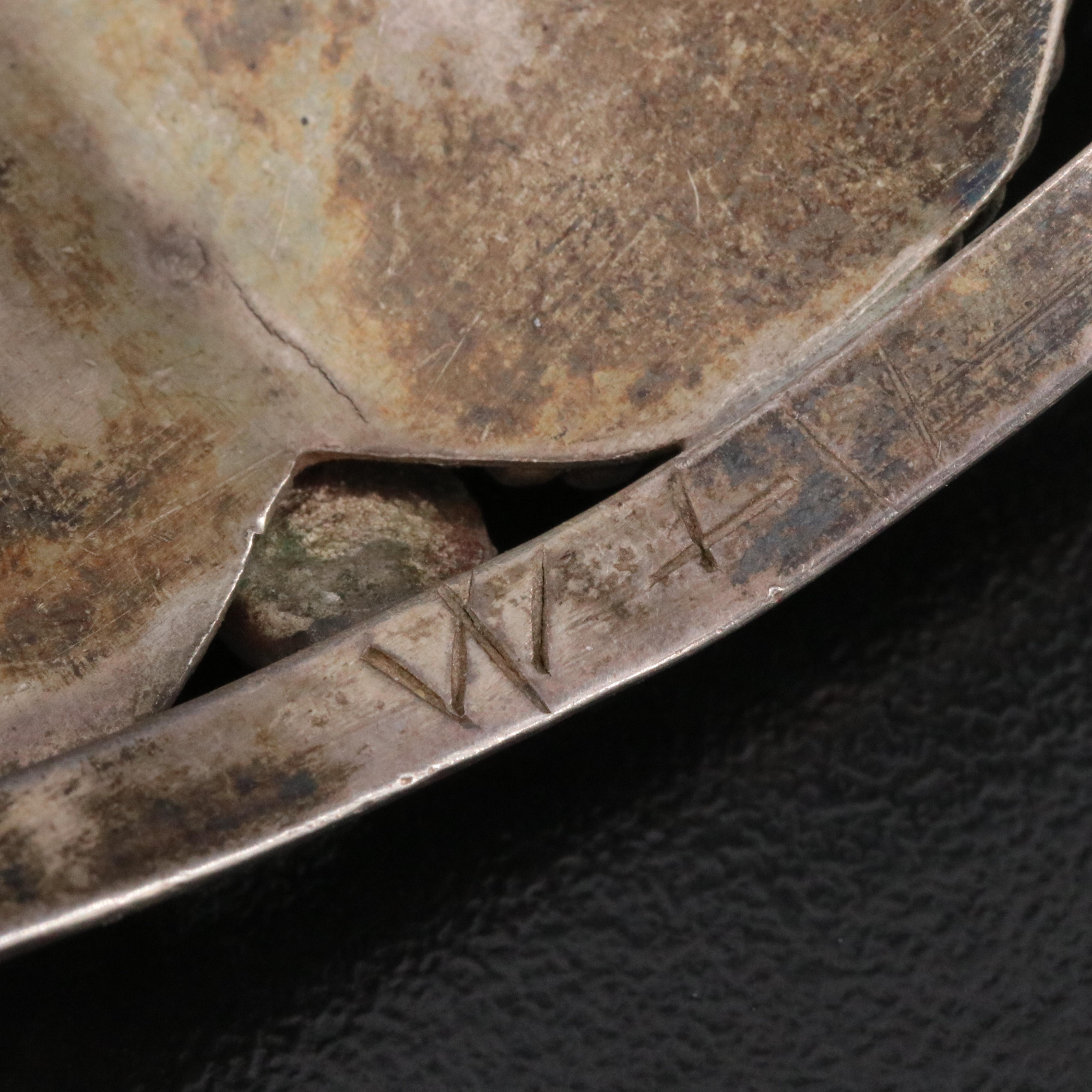 Southwestern Signed Sterling Turquoise Cuff Bracelet