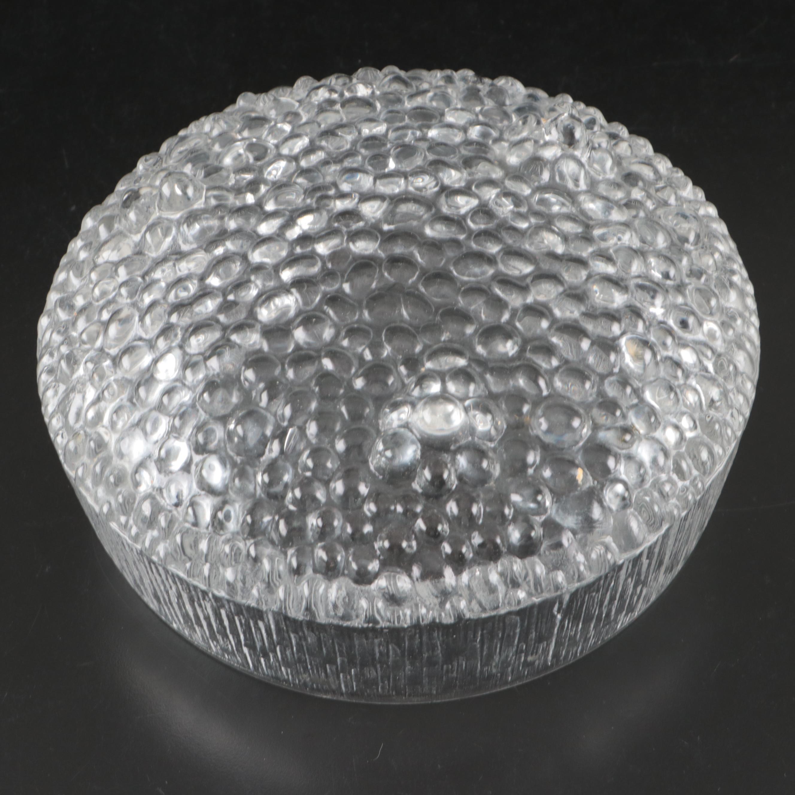 Iittala Mid Century Modern Finnish Art Glass Centerpiece Bowl and Salad Bowls