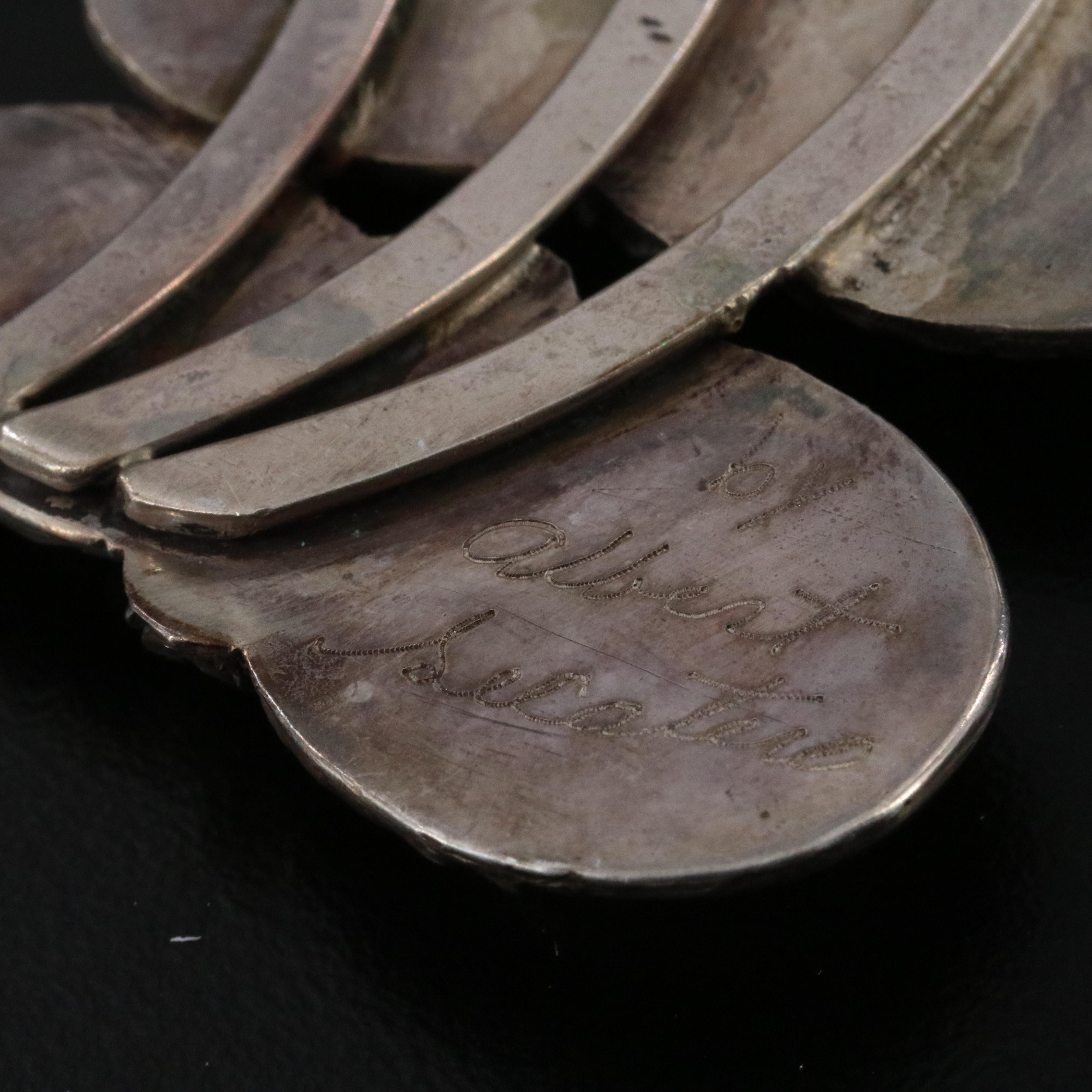 Albert Secatero Navajo Diné Sterling Squash Blossom Necklace