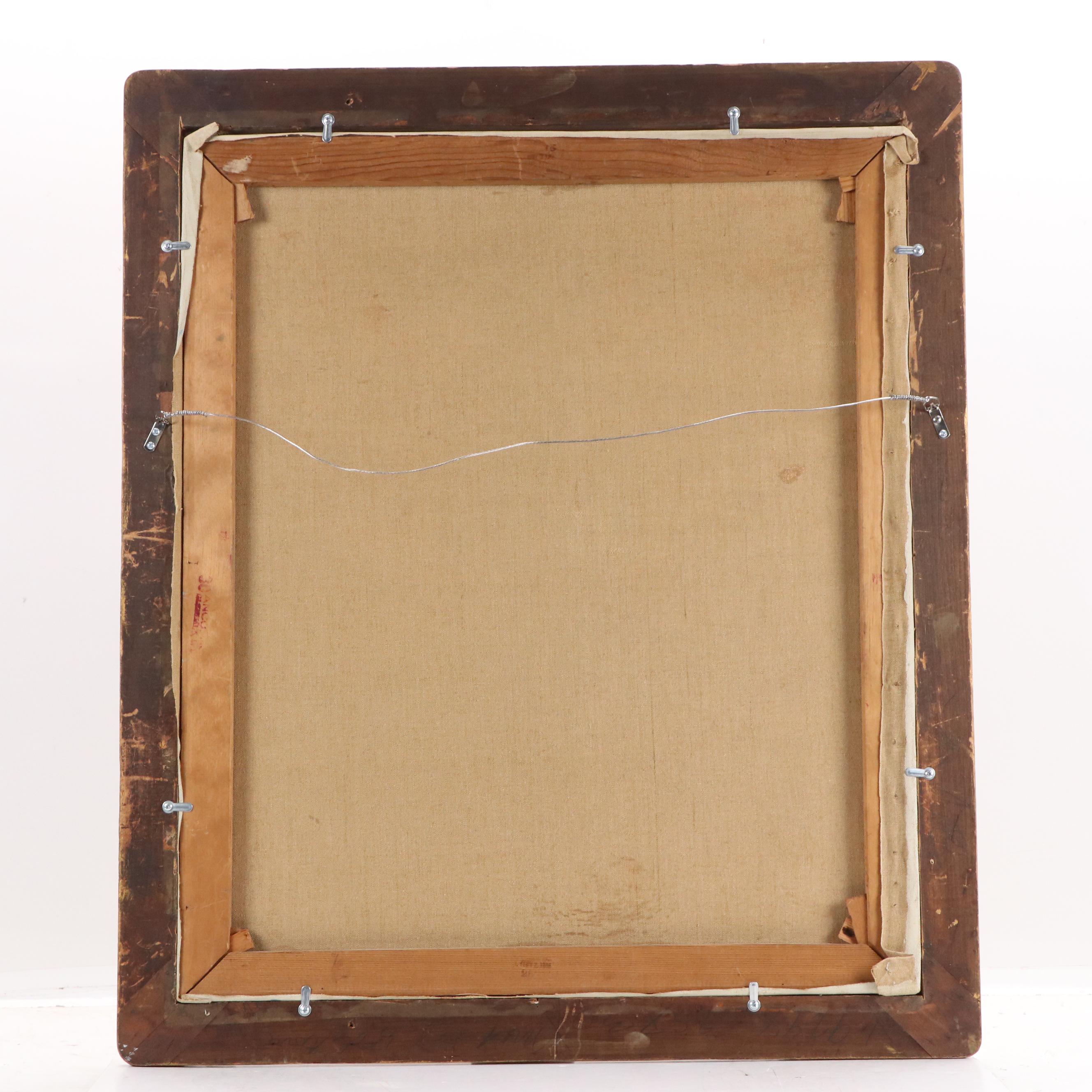 Ethel Lomasney Oil Painting "Brown County Colors" in Newcomb-Macklin Frame