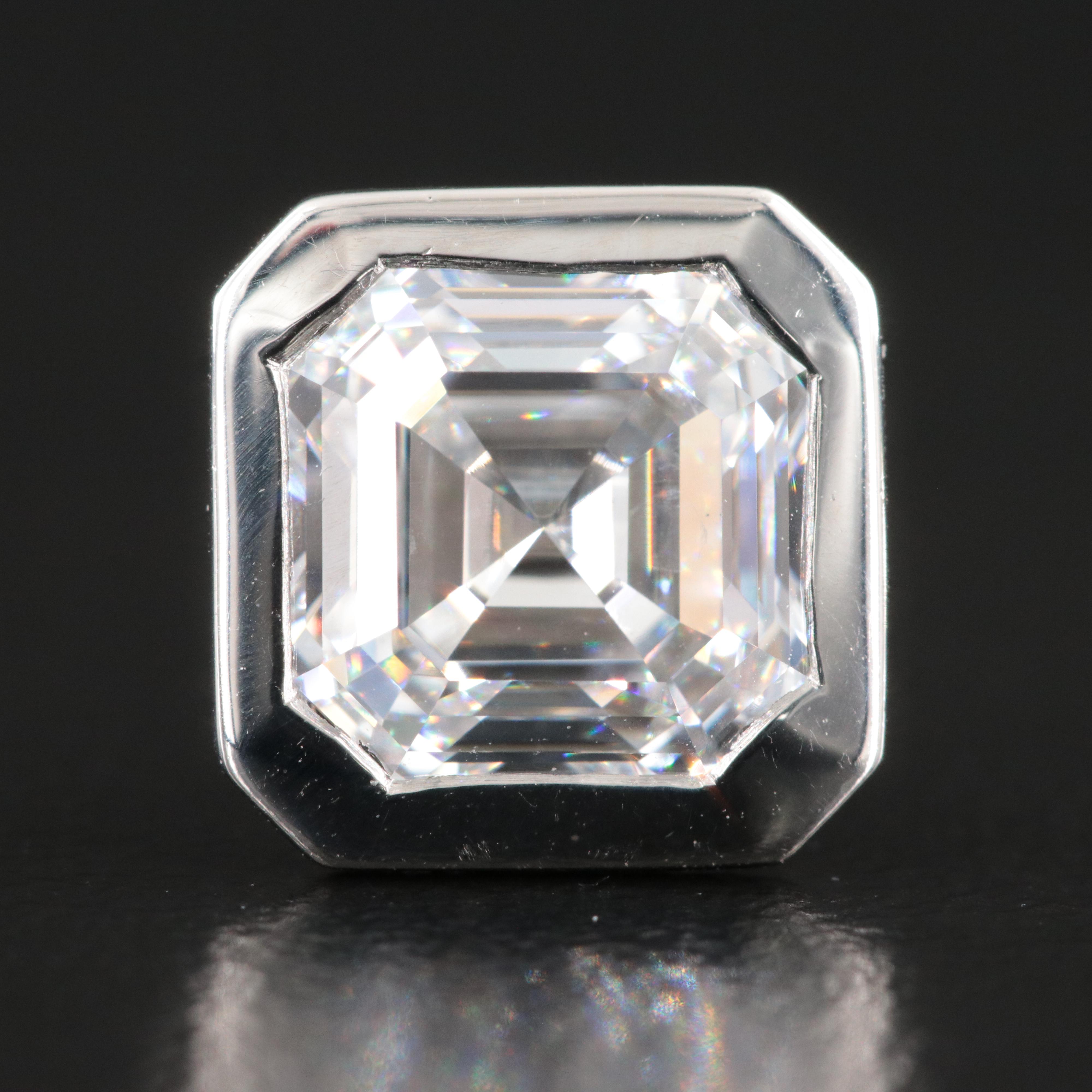 Platinum 4.03 CT Lab Grown Diamond Stud Earrings with IGI Reports