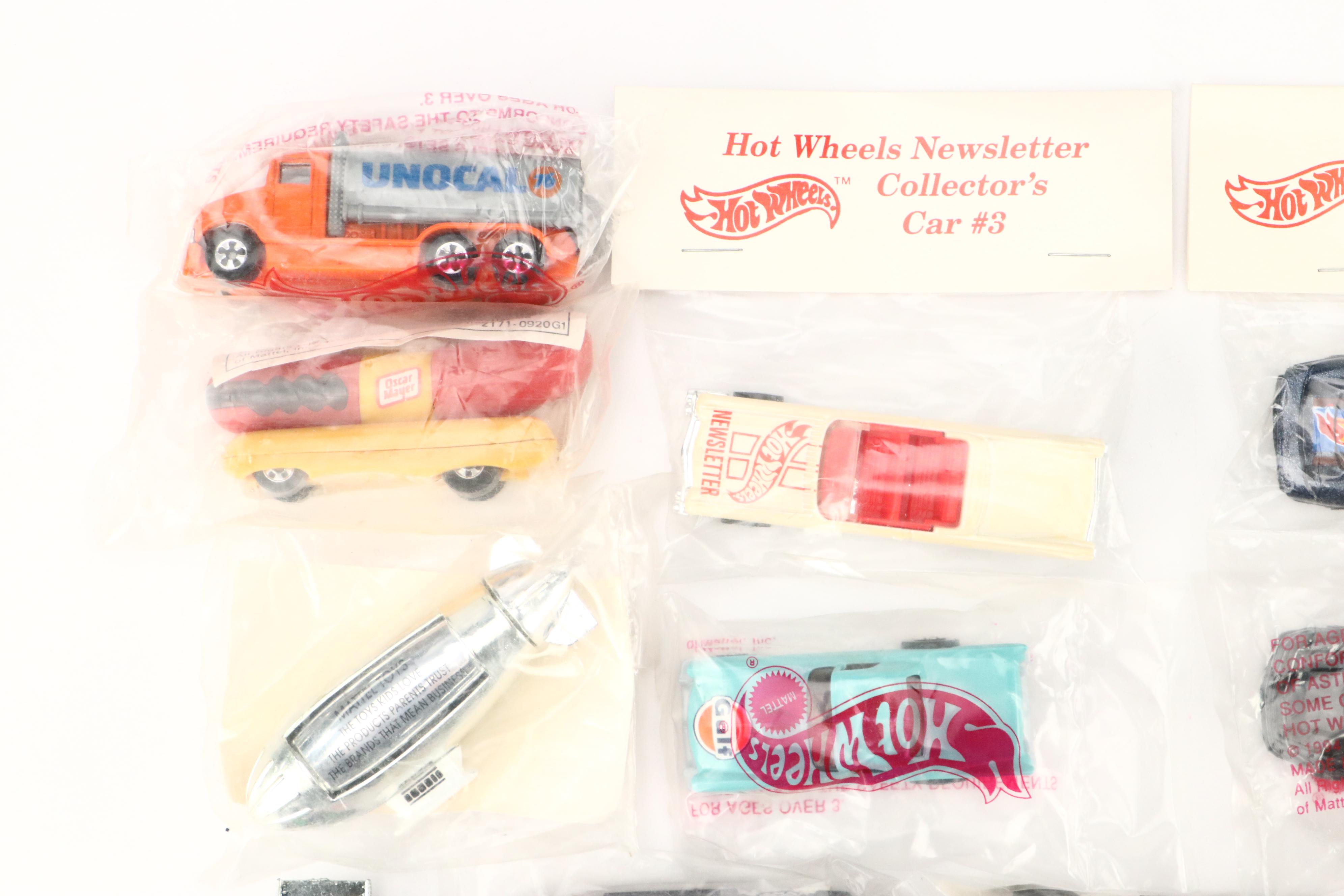 Hot Wheels Newsletter Collector's Car #3 and More Cars, 1980s-1990s