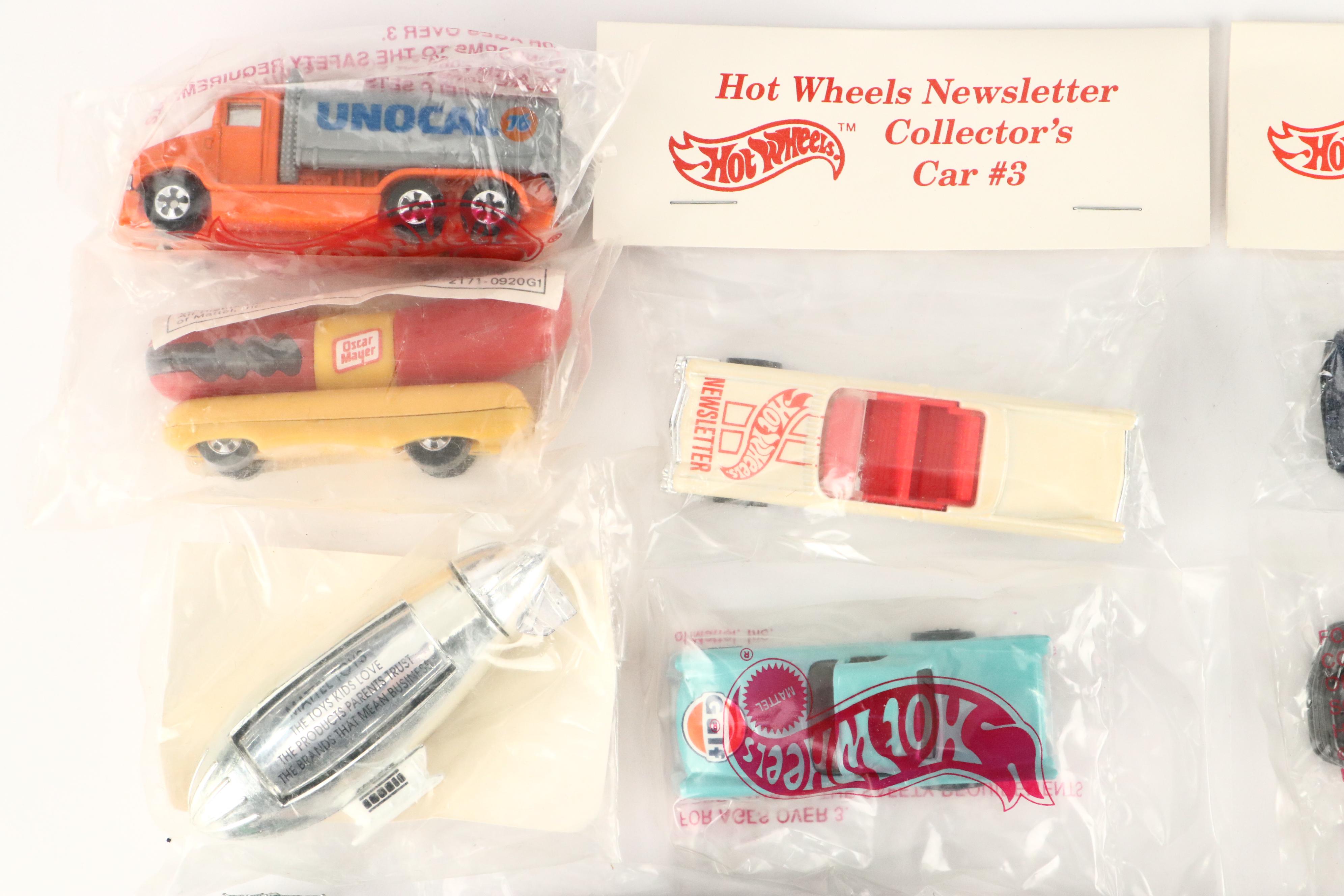 Hot Wheels Newsletter Collector's Car #3 and More Cars, 1980s-1990s