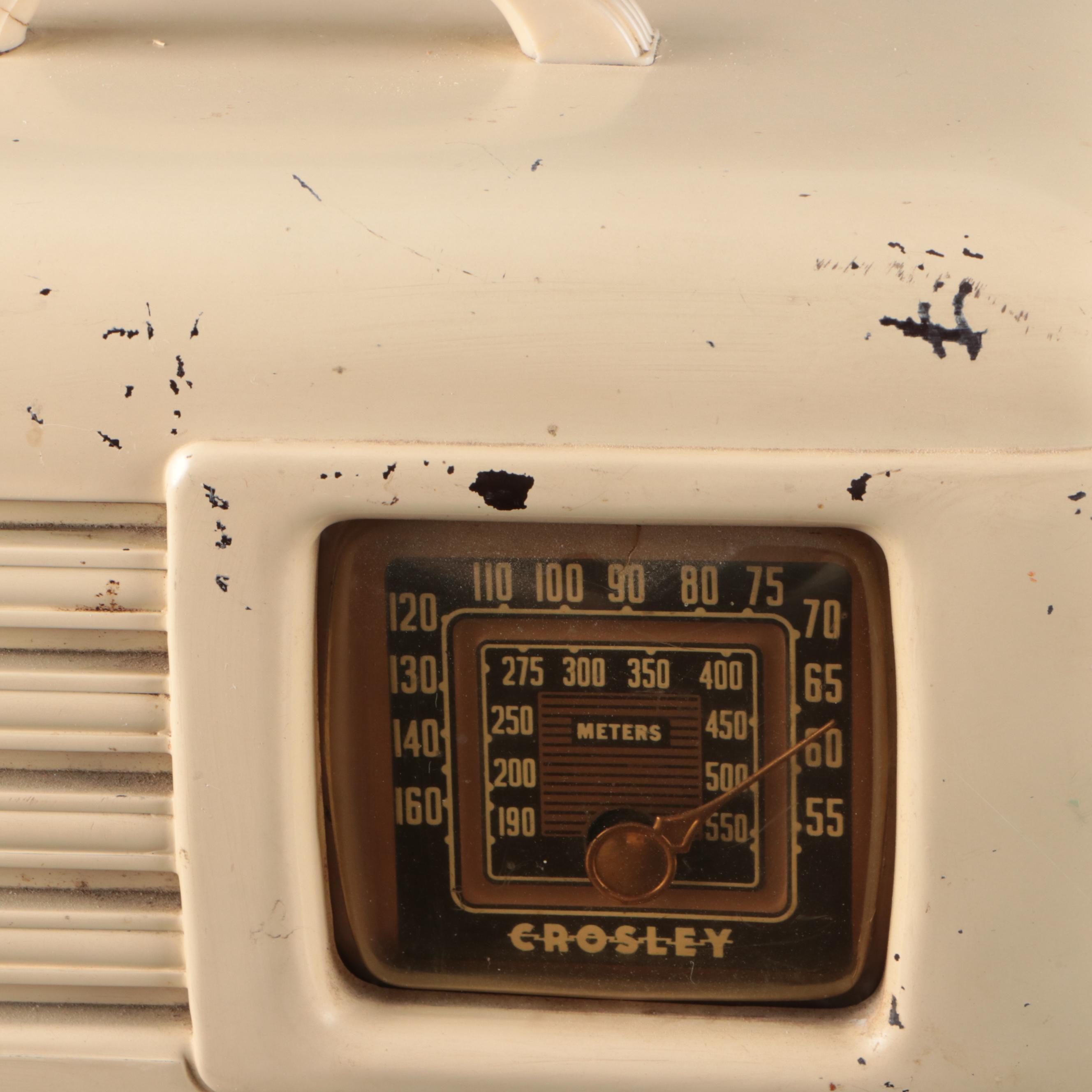 Ward Airline and Crosley Tube Radios, Mid-20th Century