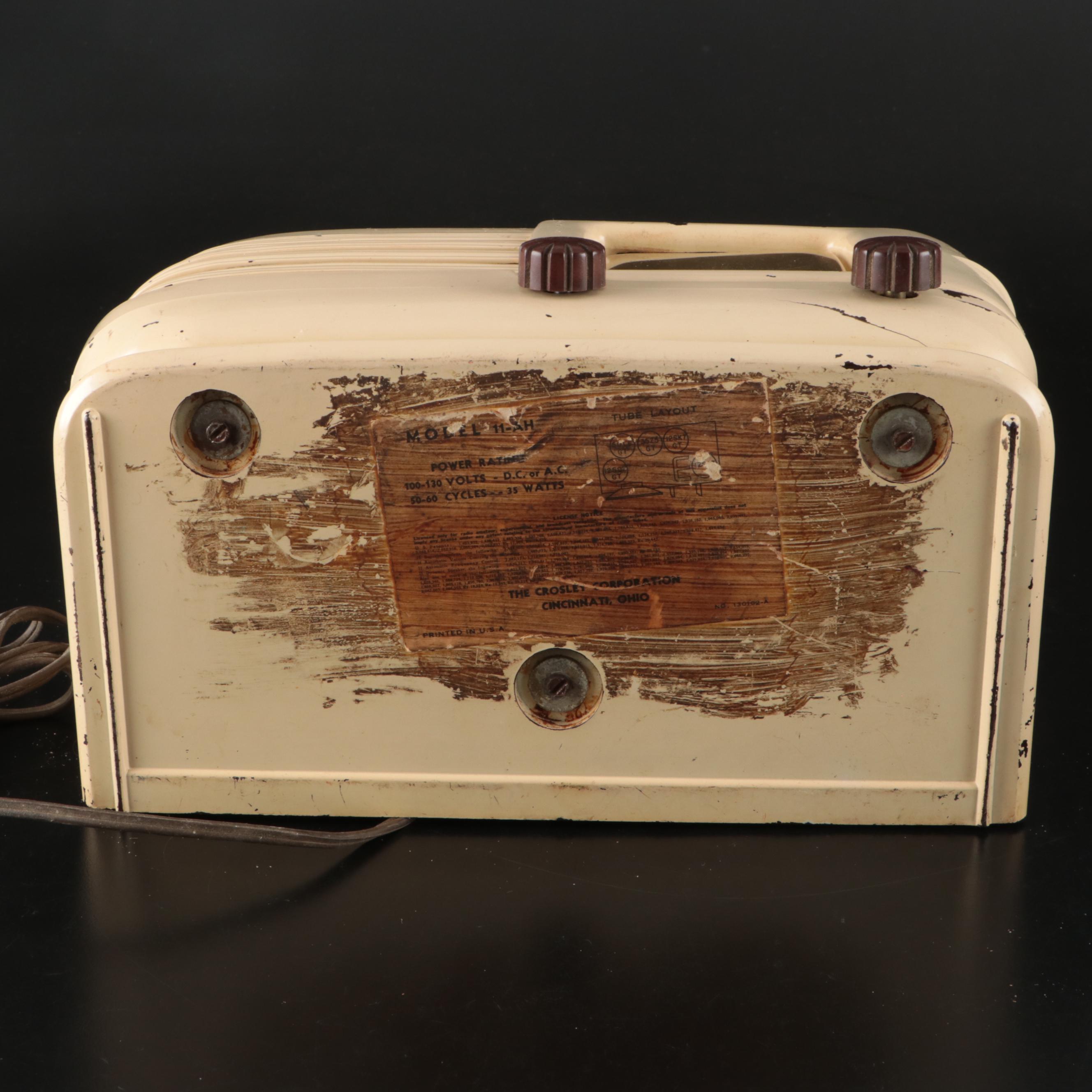 Ward Airline and Crosley Tube Radios, Mid-20th Century