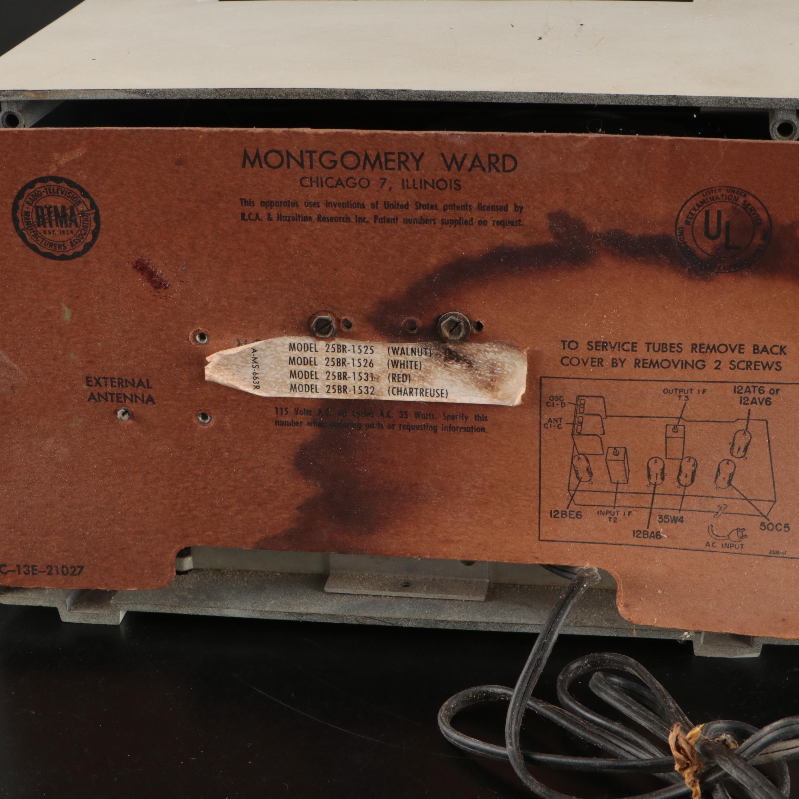 Ward Airline and Crosley Tube Radios, Mid-20th Century