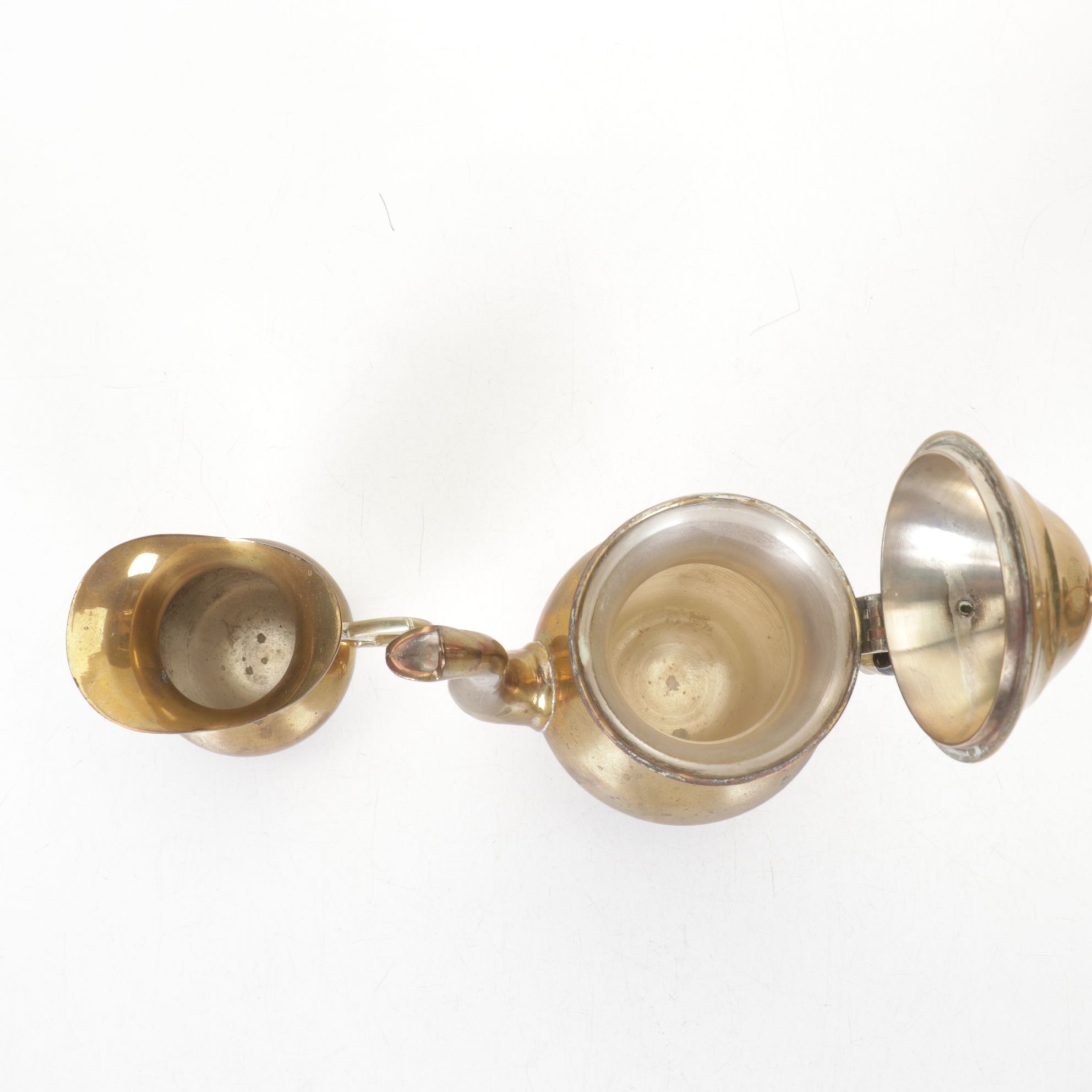 Polished Brass Champagne Bucket, Creamer & More