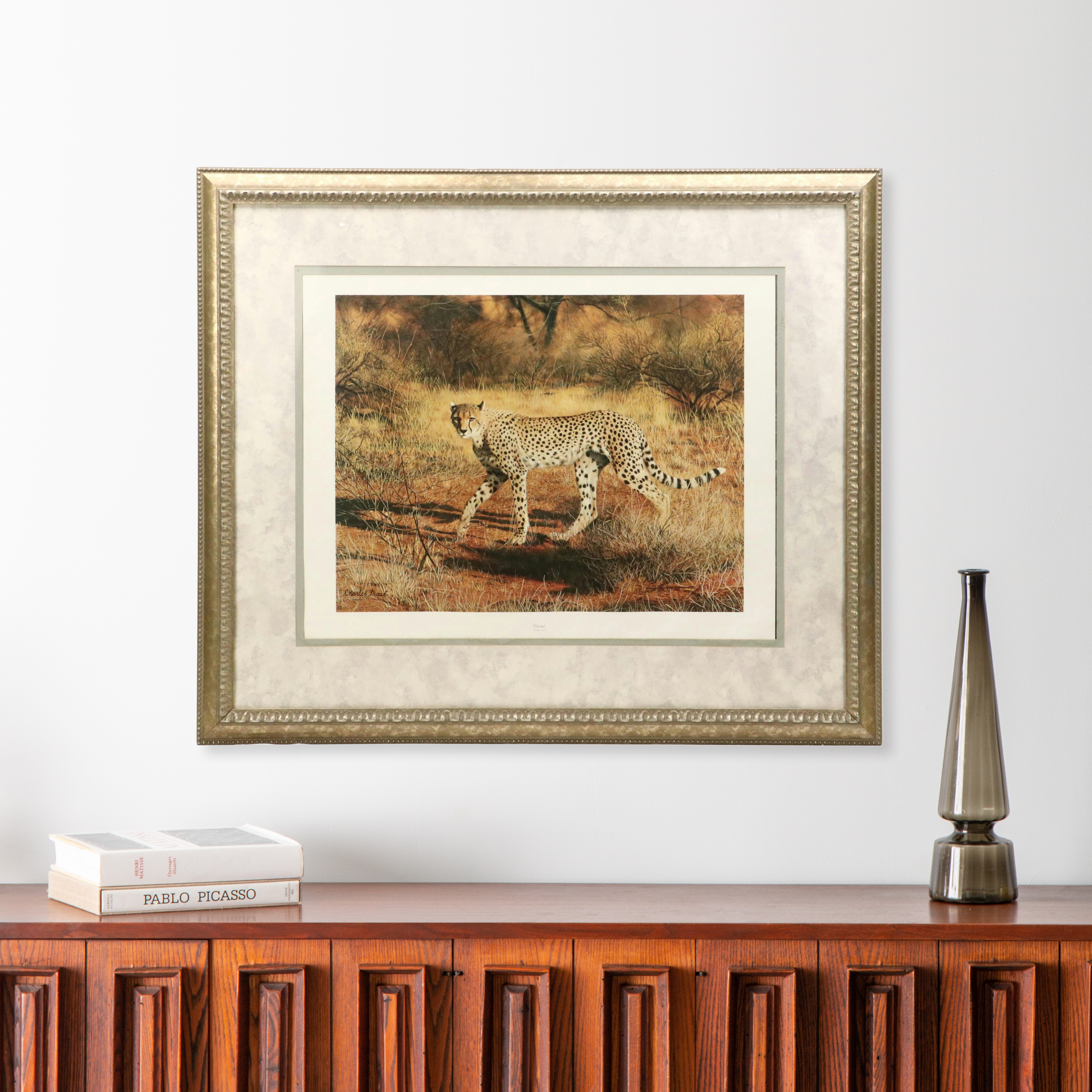 Charles Fracé Offset Lithograph "Cheetah," 20th Century