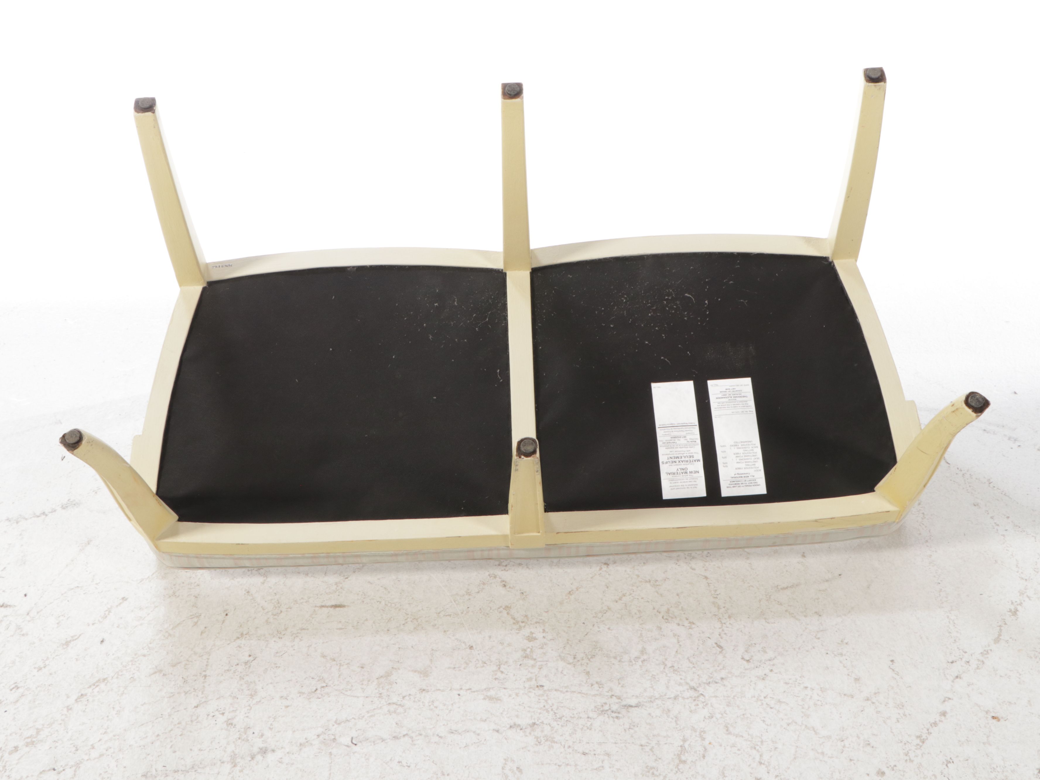 Theodore Alexander French Provincial Style Painted Wood Settee, Late 20th C.