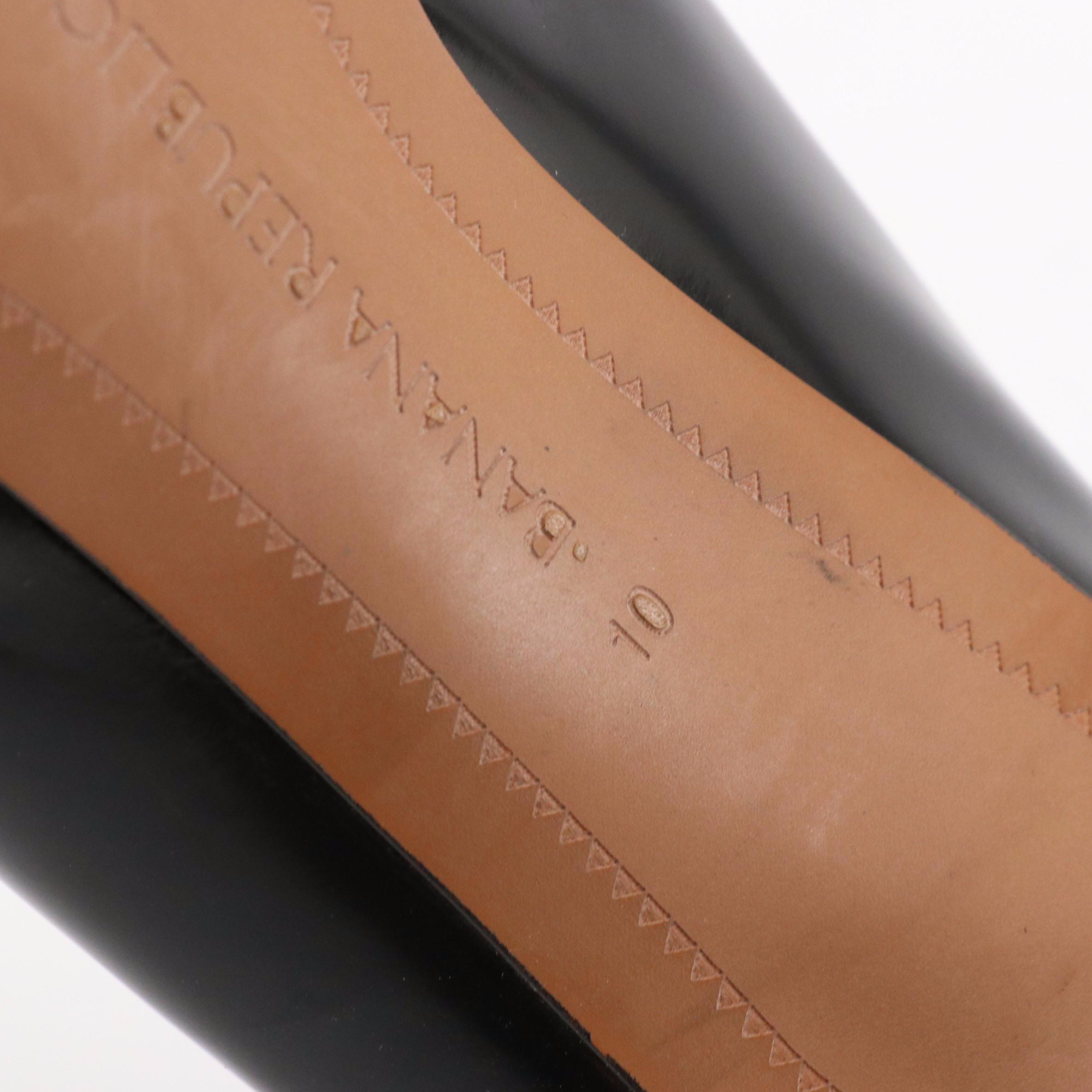 Banana Republic Black Patent Leather Pointy Toe Tassel Pumps