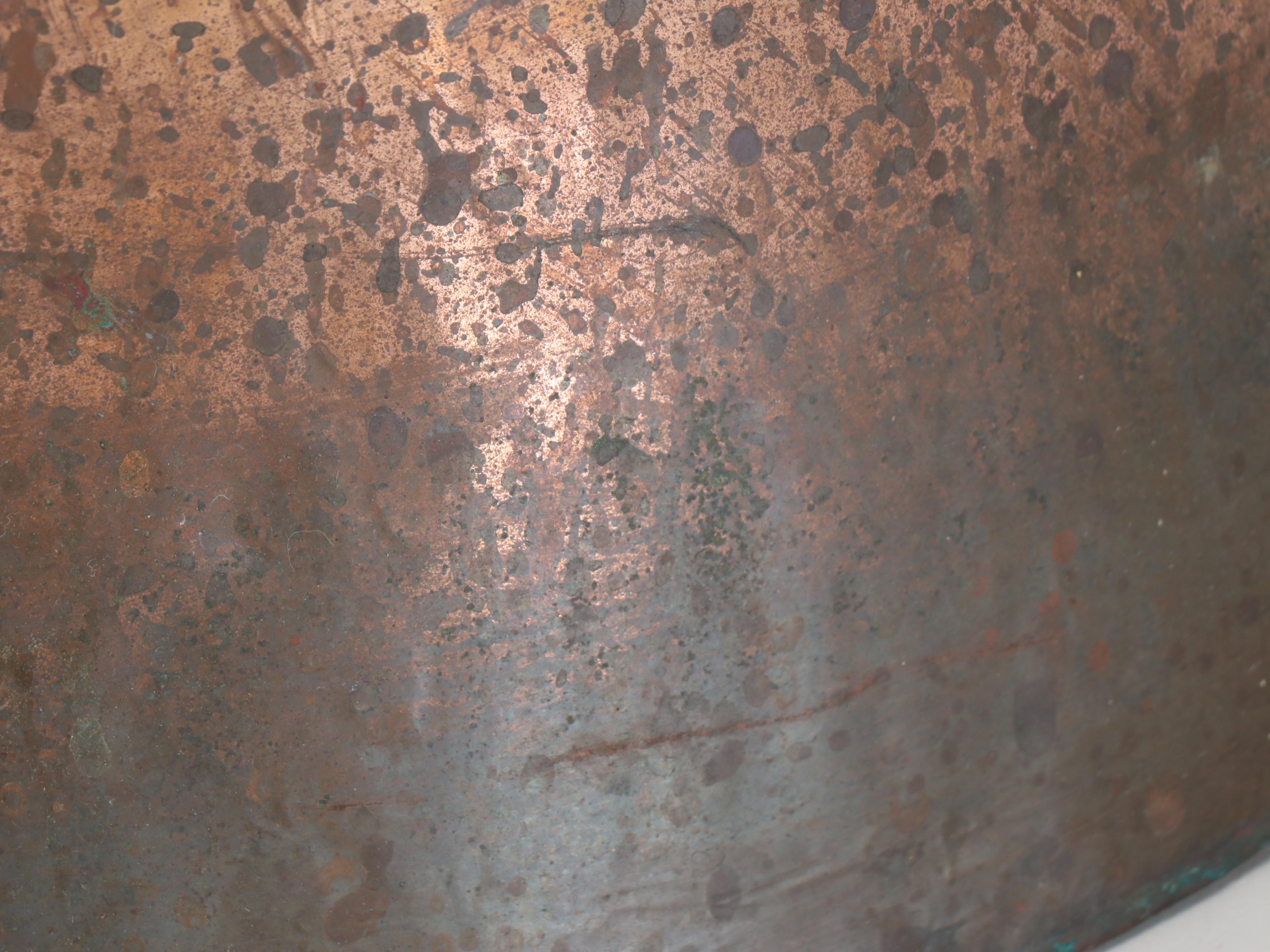 Large Copper Handled Planters with Coiled Copper Water Can