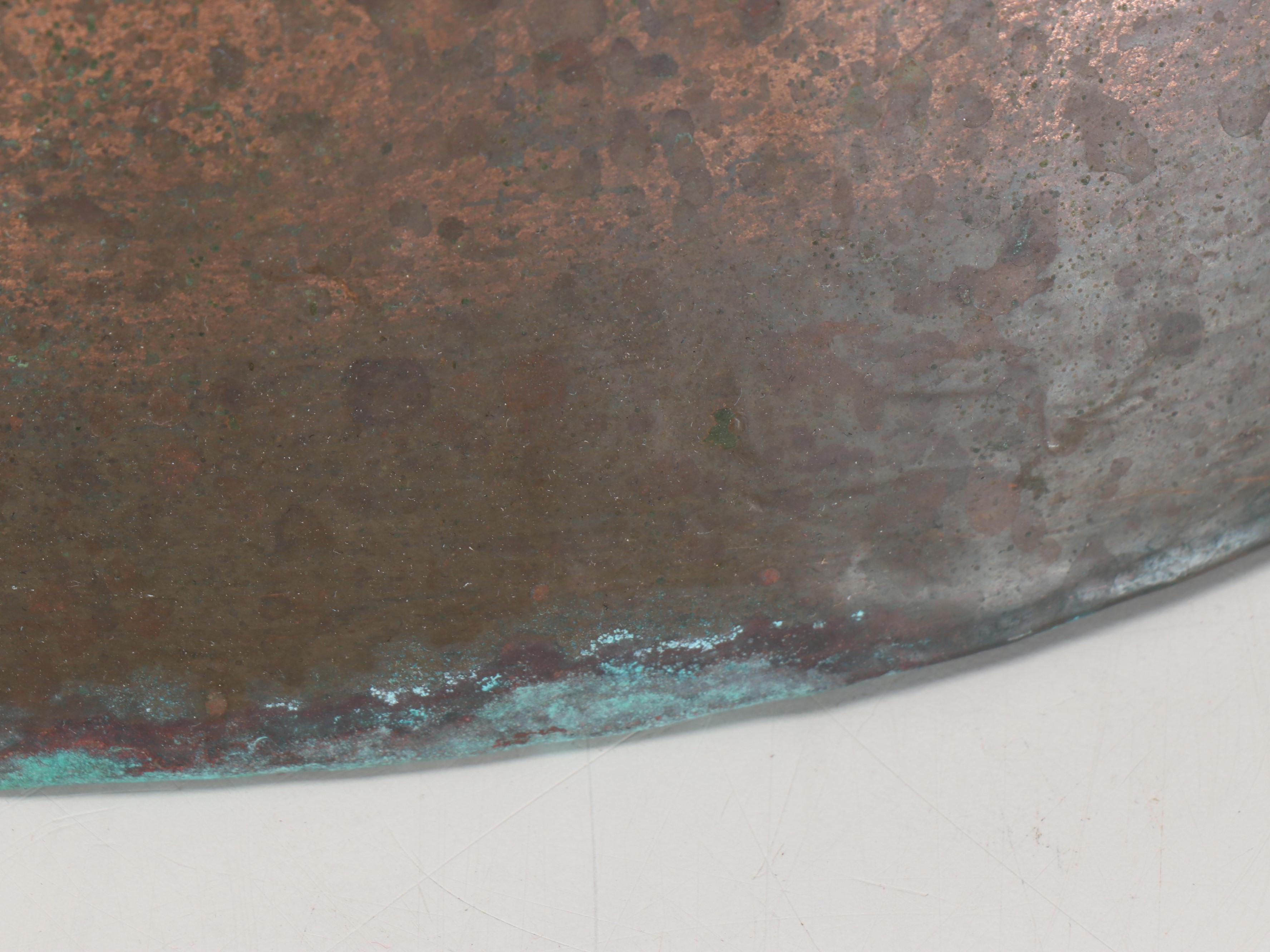 Large Copper Handled Planters with Coiled Copper Water Can