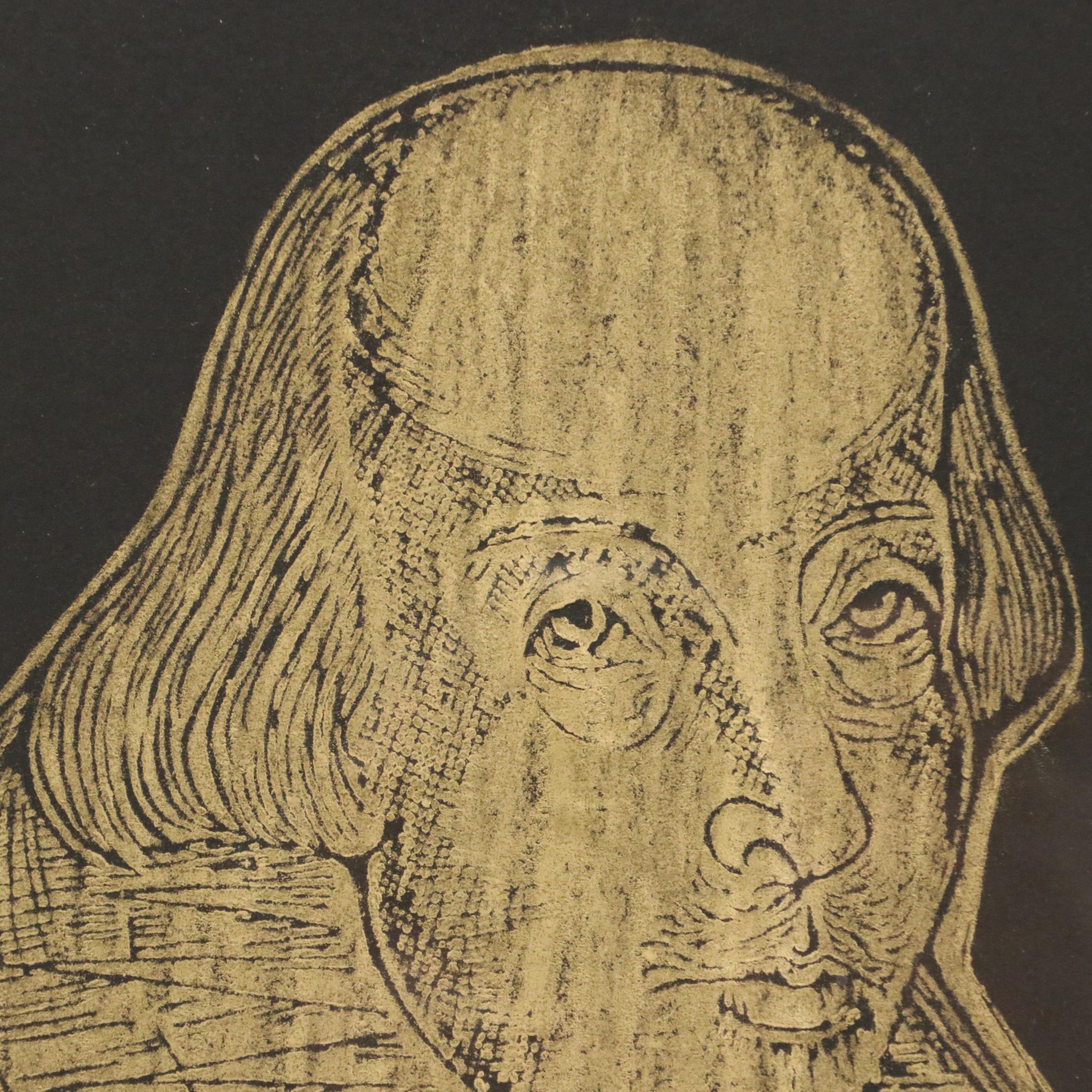 Brass Rubbing of Shakespeare's Gravestone, 20th Century