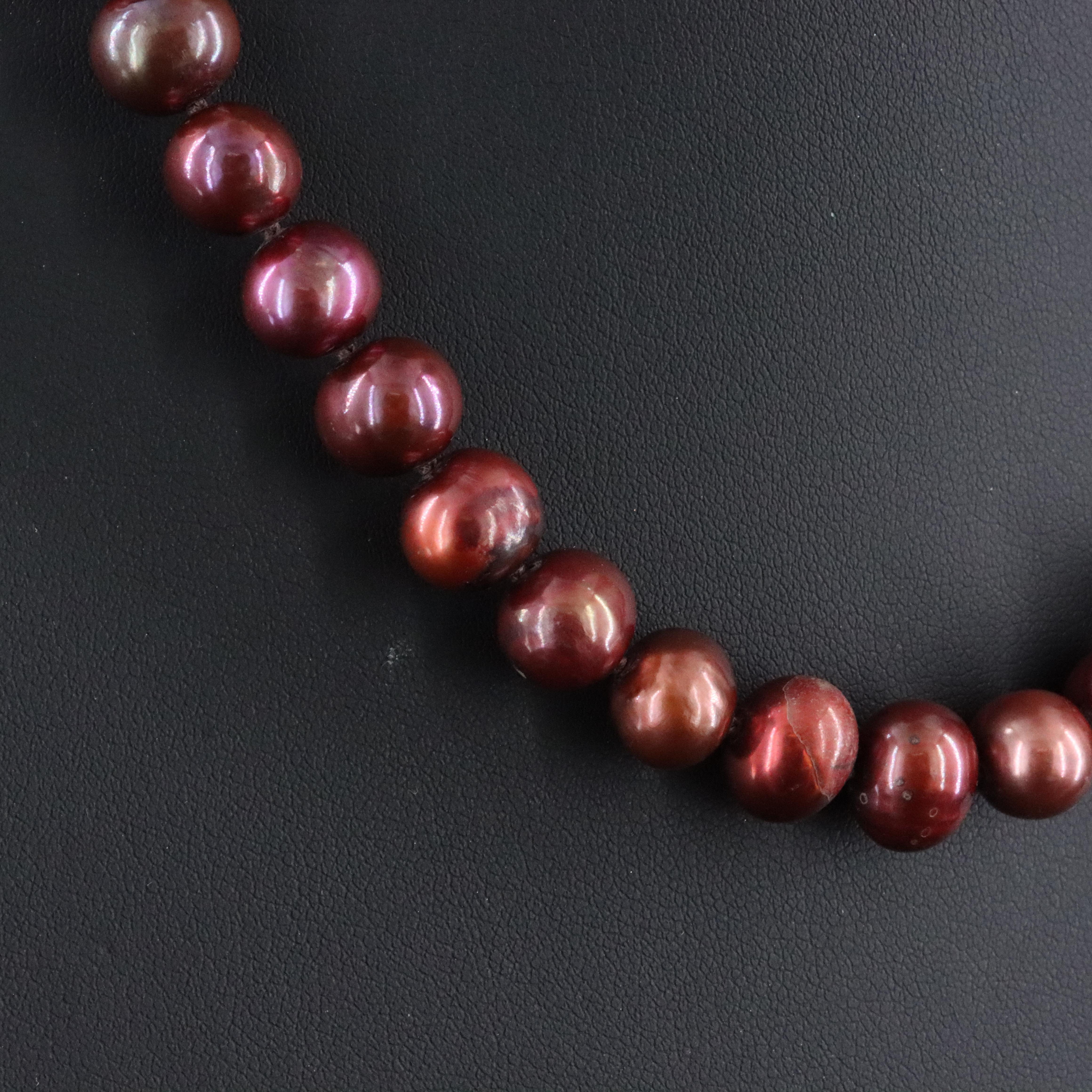9.75 – 10mm Pearl Beaded Necklace with 14K Clasp