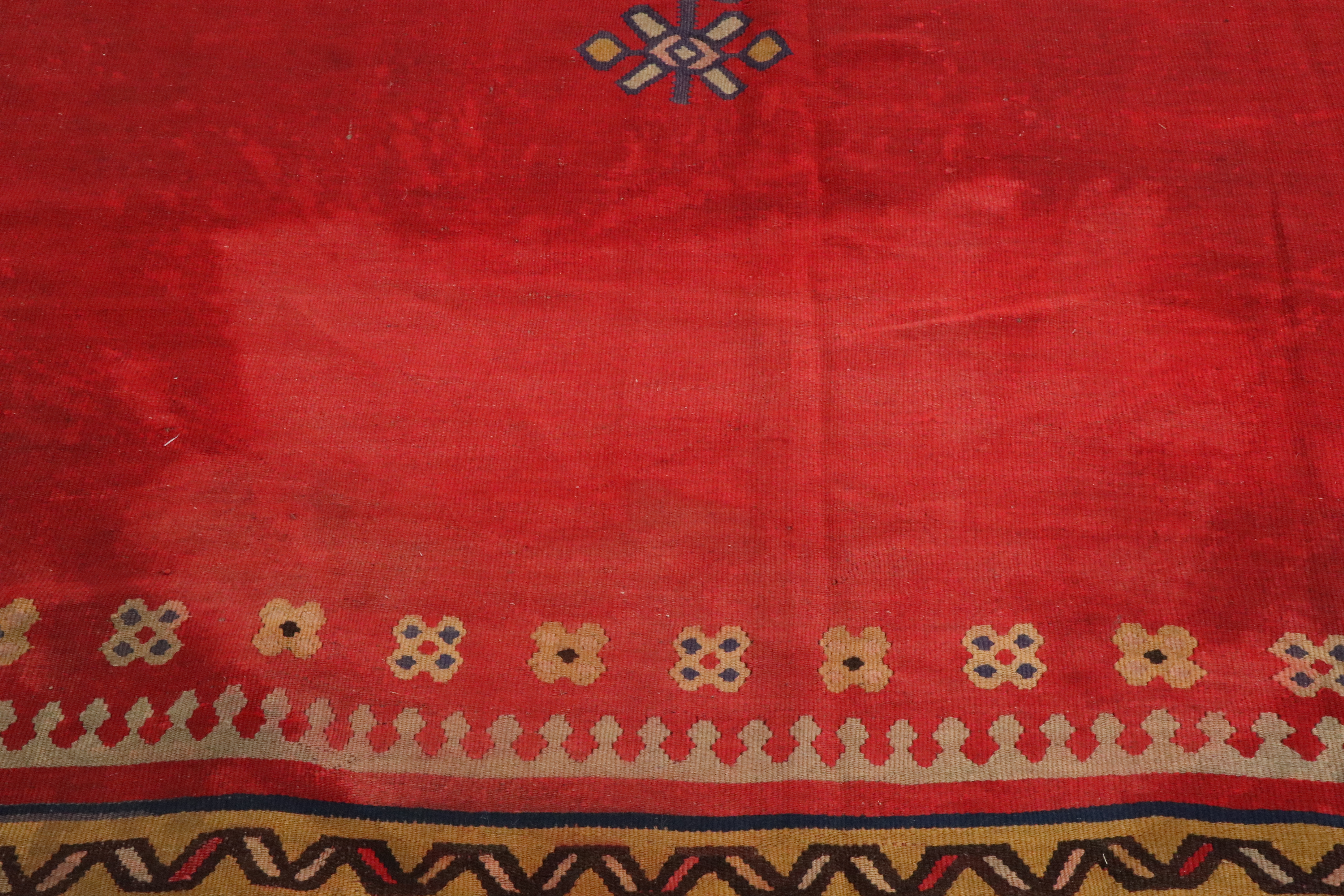 16'11 x 17'4 Handwoven Turkish Kilim Room-Sized Rug