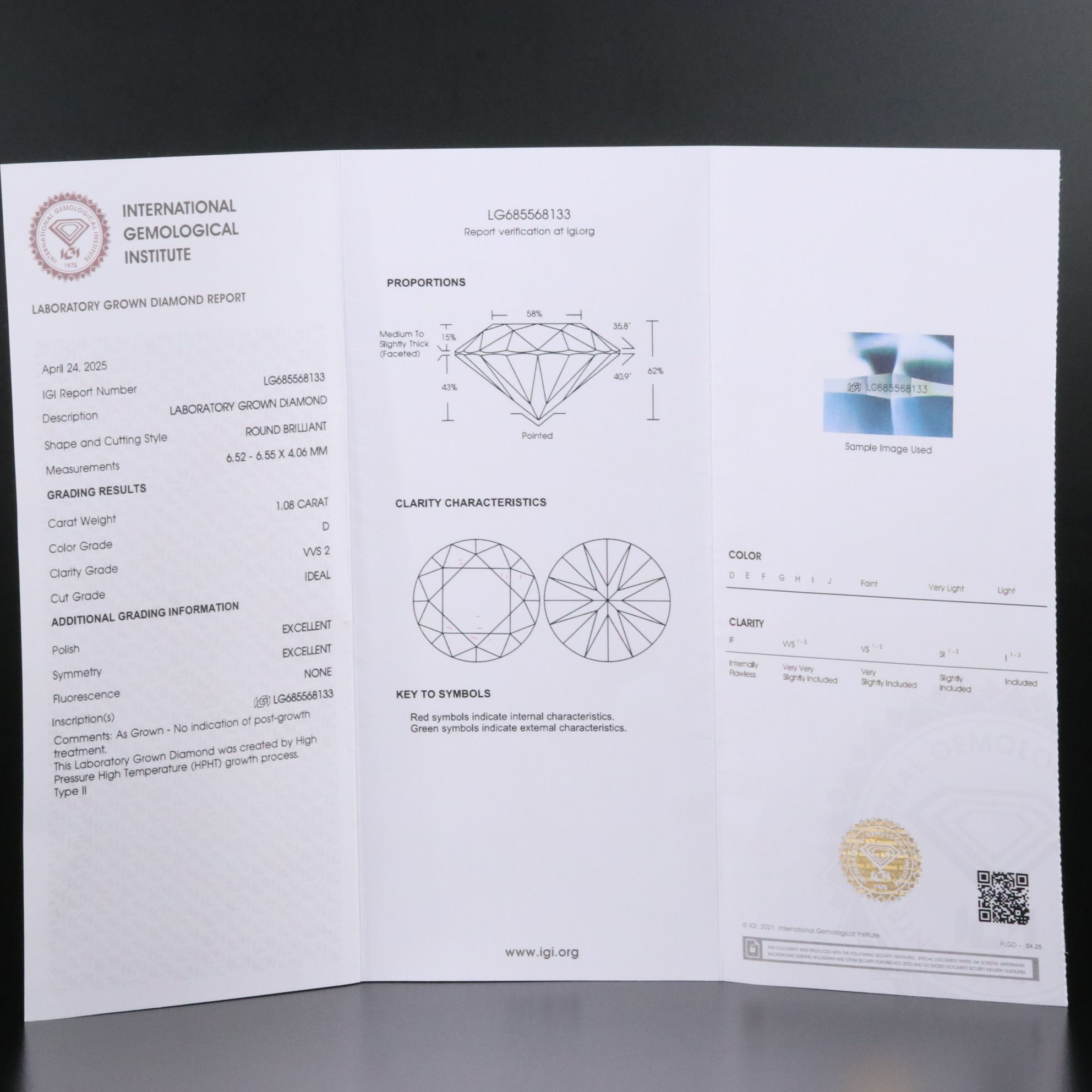 Platinum 2.16 CTW Lab Grown Diamond Solitaire Stud Earrings with IGI Reports