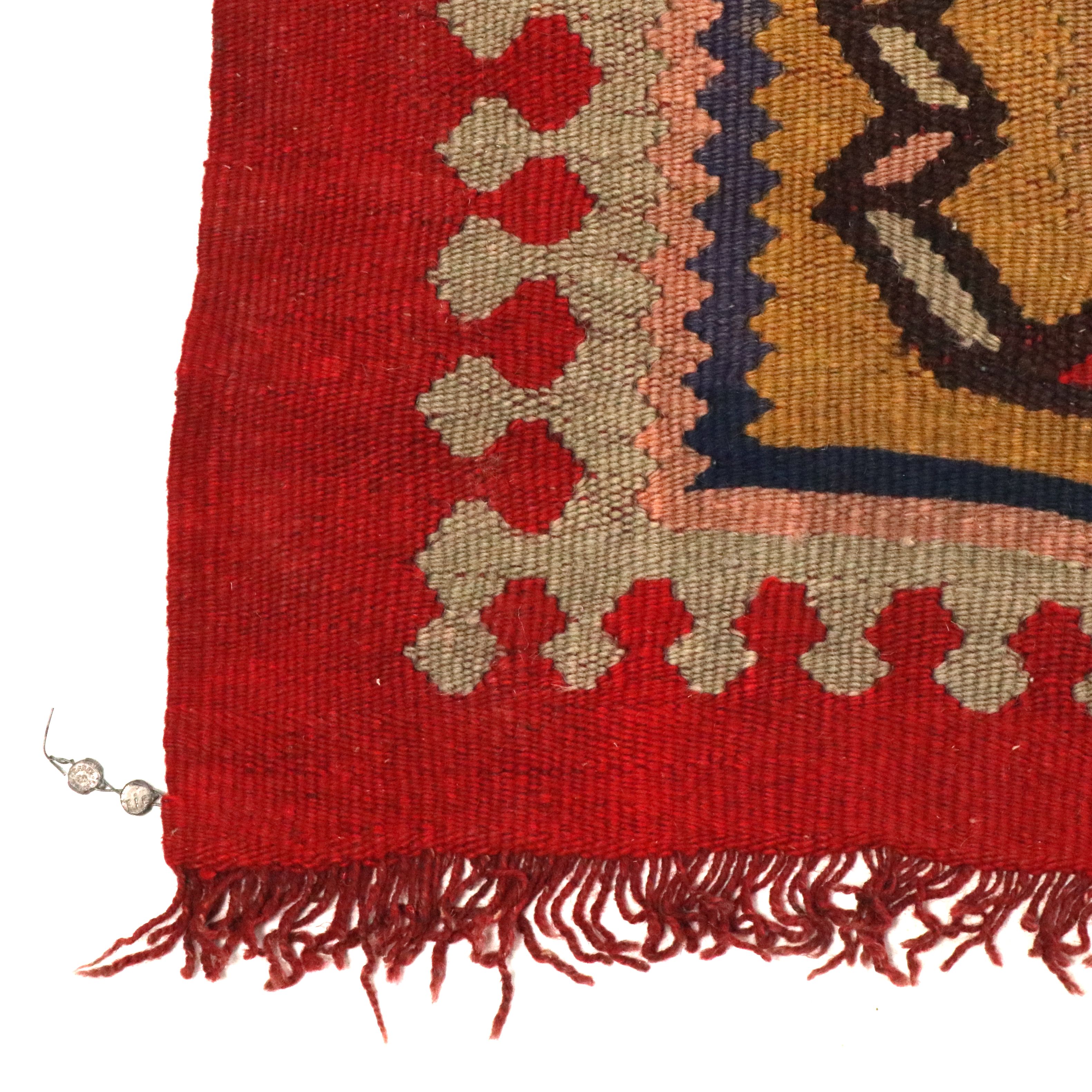 16'11 x 17'4 Handwoven Turkish Kilim Room-Sized Rug