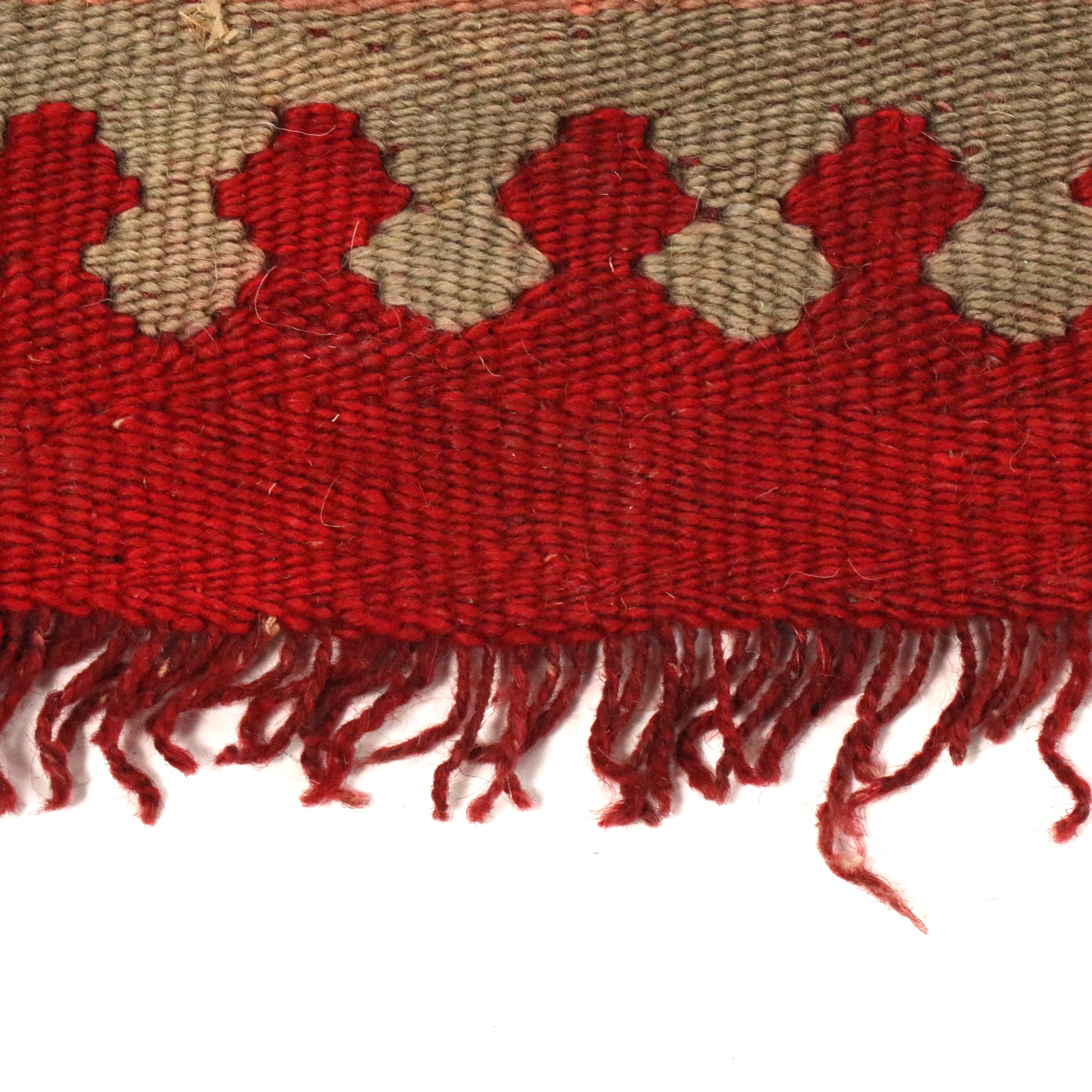 16'11 x 17'4 Handwoven Turkish Kilim Room-Sized Rug