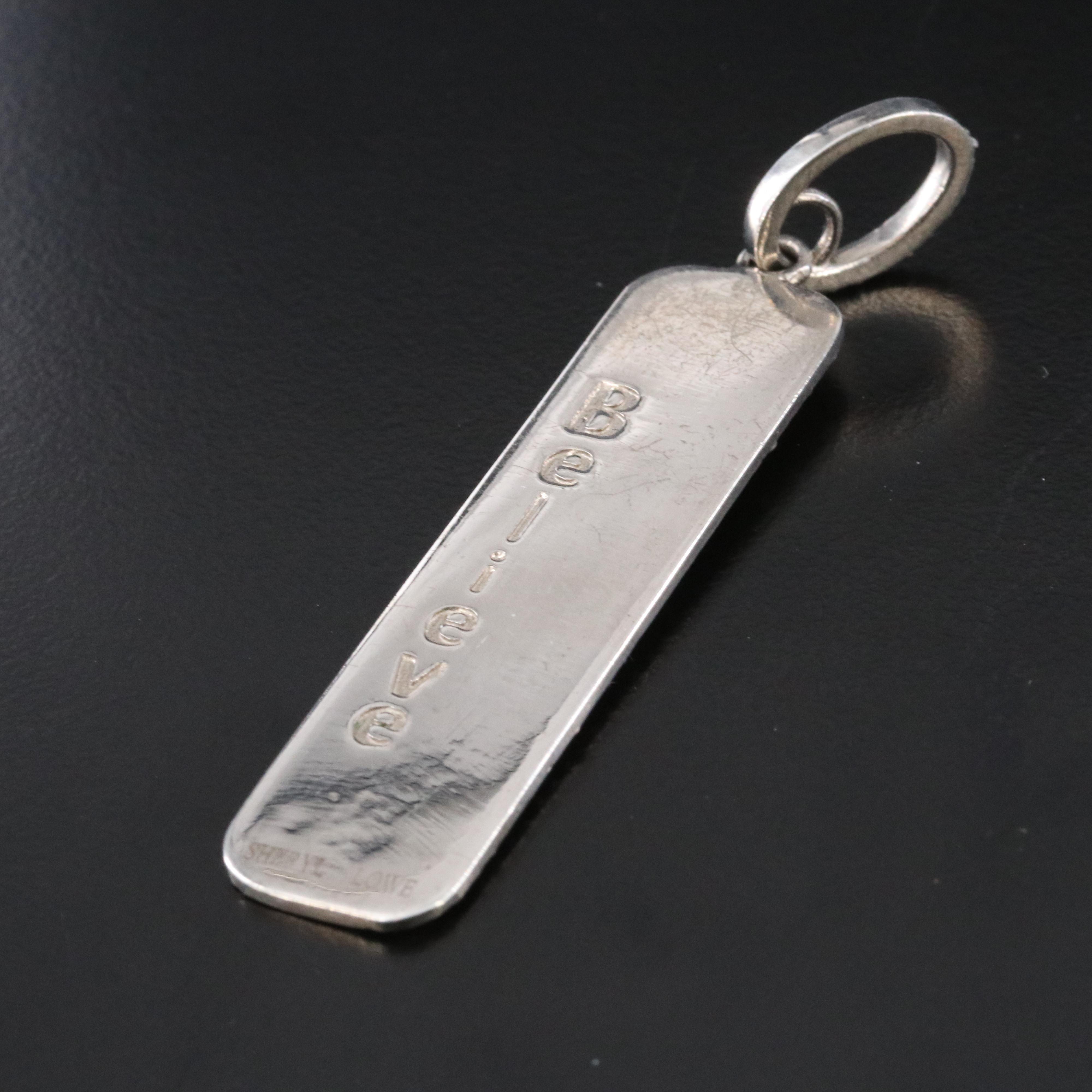 Sheryl Lowe Sterling Diamond Cross Pendant