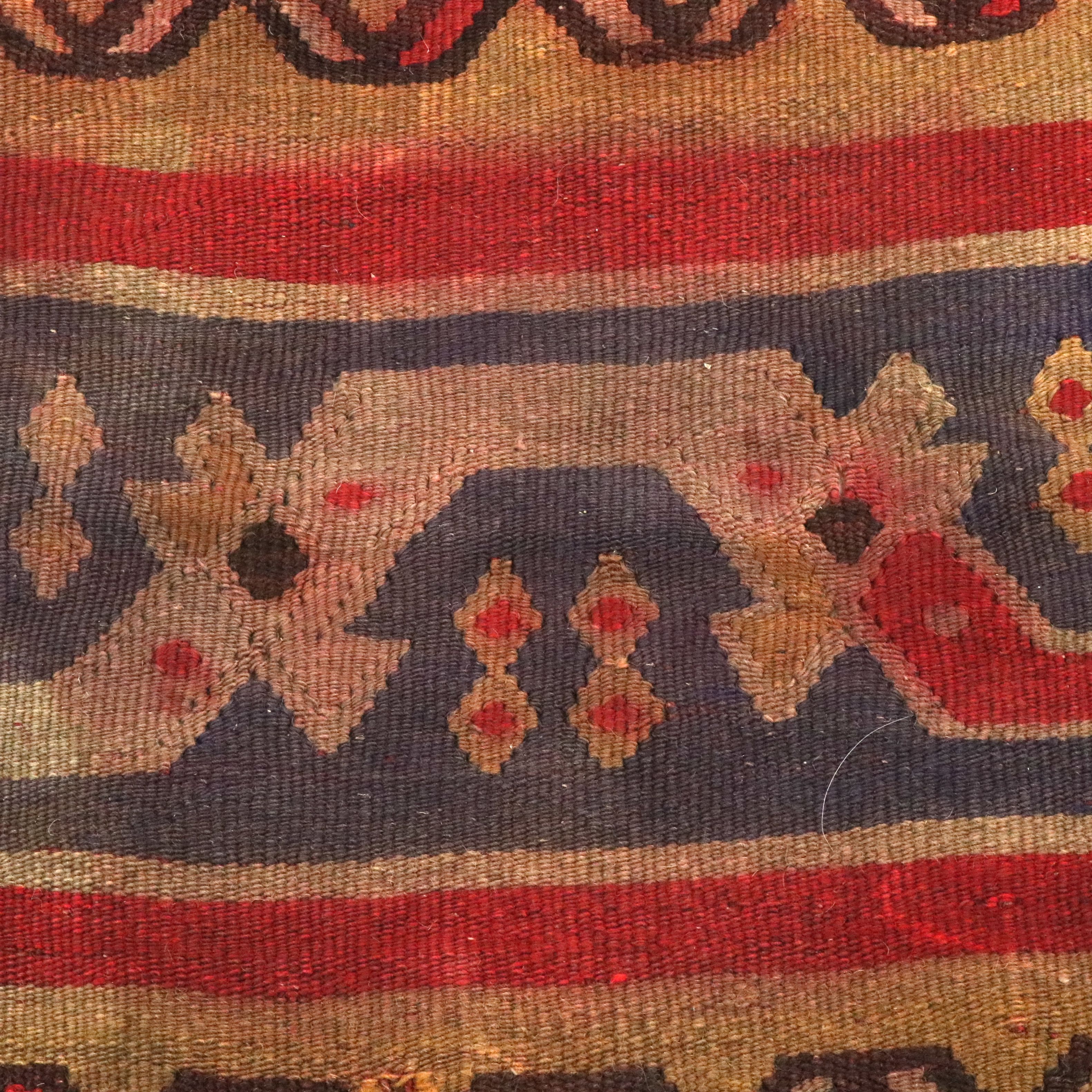 16'11 x 17'4 Handwoven Turkish Kilim Room-Sized Rug