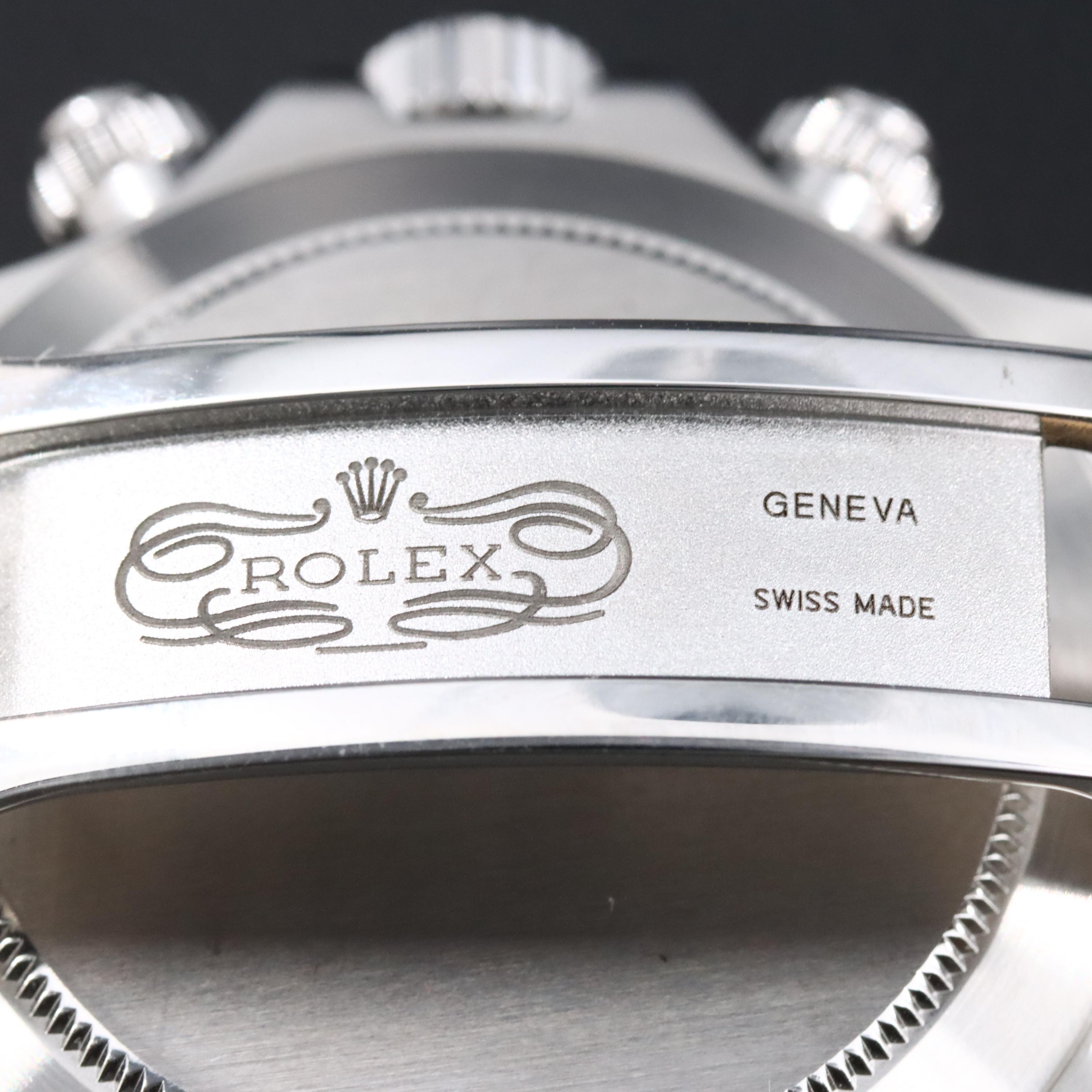 Rolex Daytona Black 116520 Officially Certified Cosmograph Watch