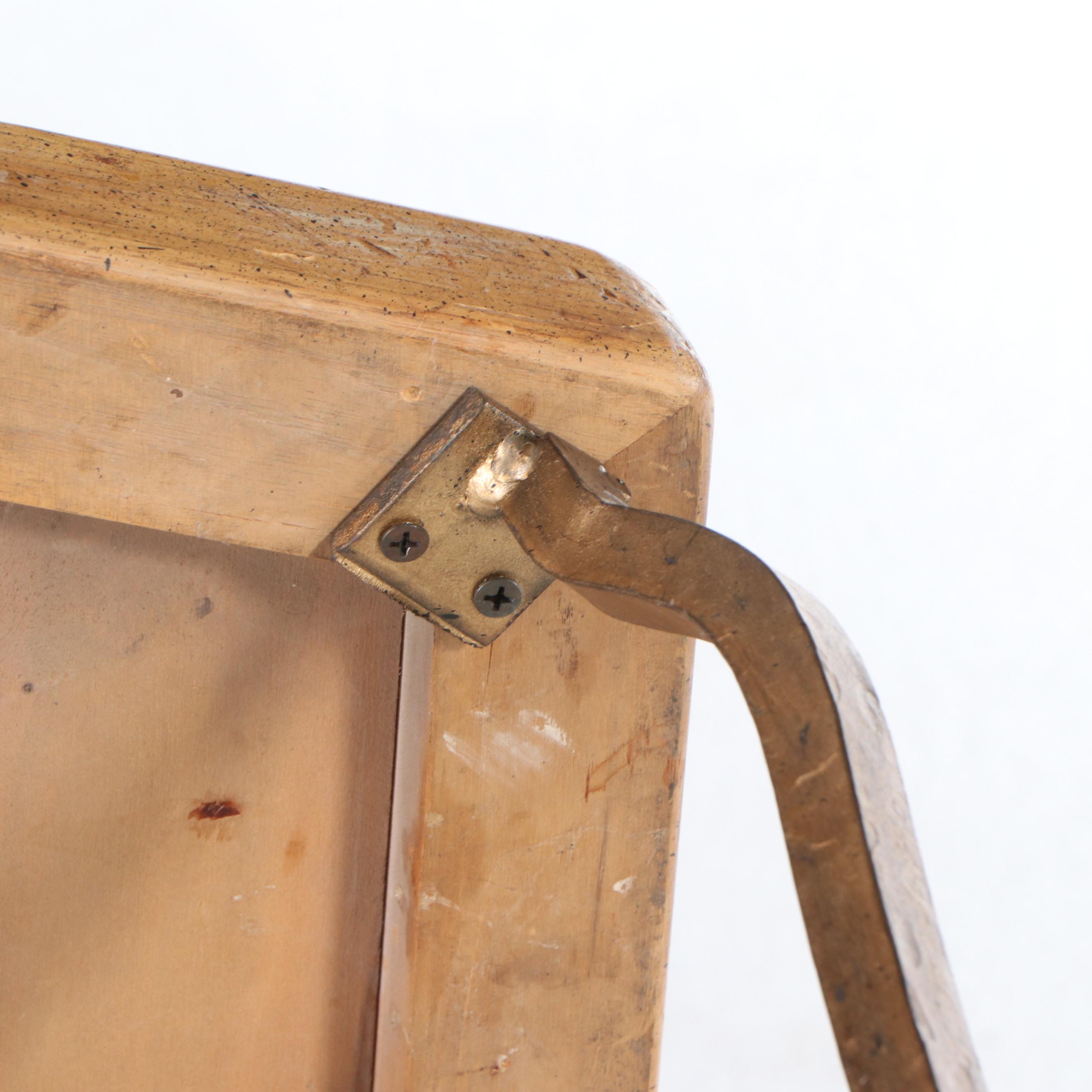 Contemporary Gilt Metal Side Table