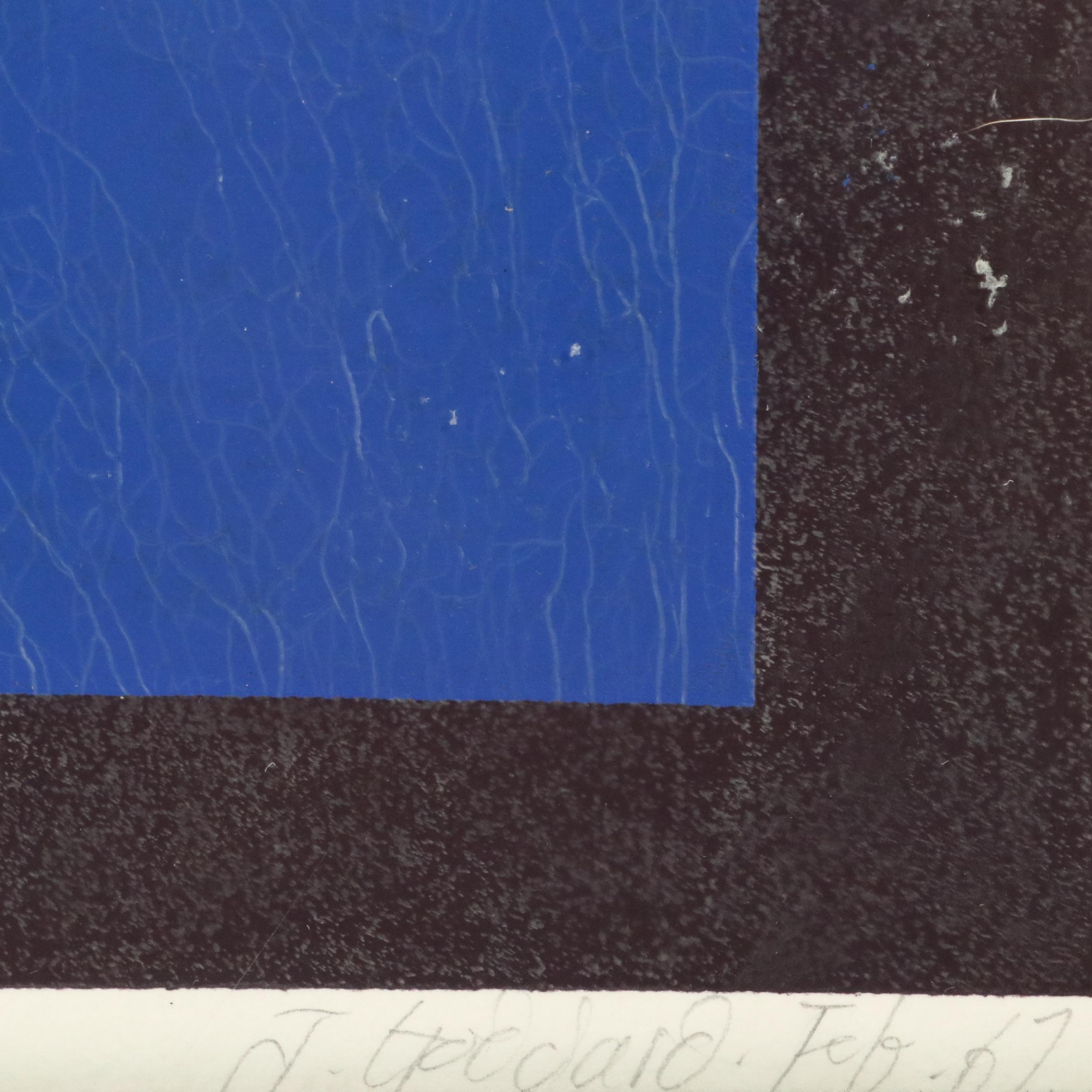 J. Goddard Serigraph "Dirty-eight-point-six," 20th Century