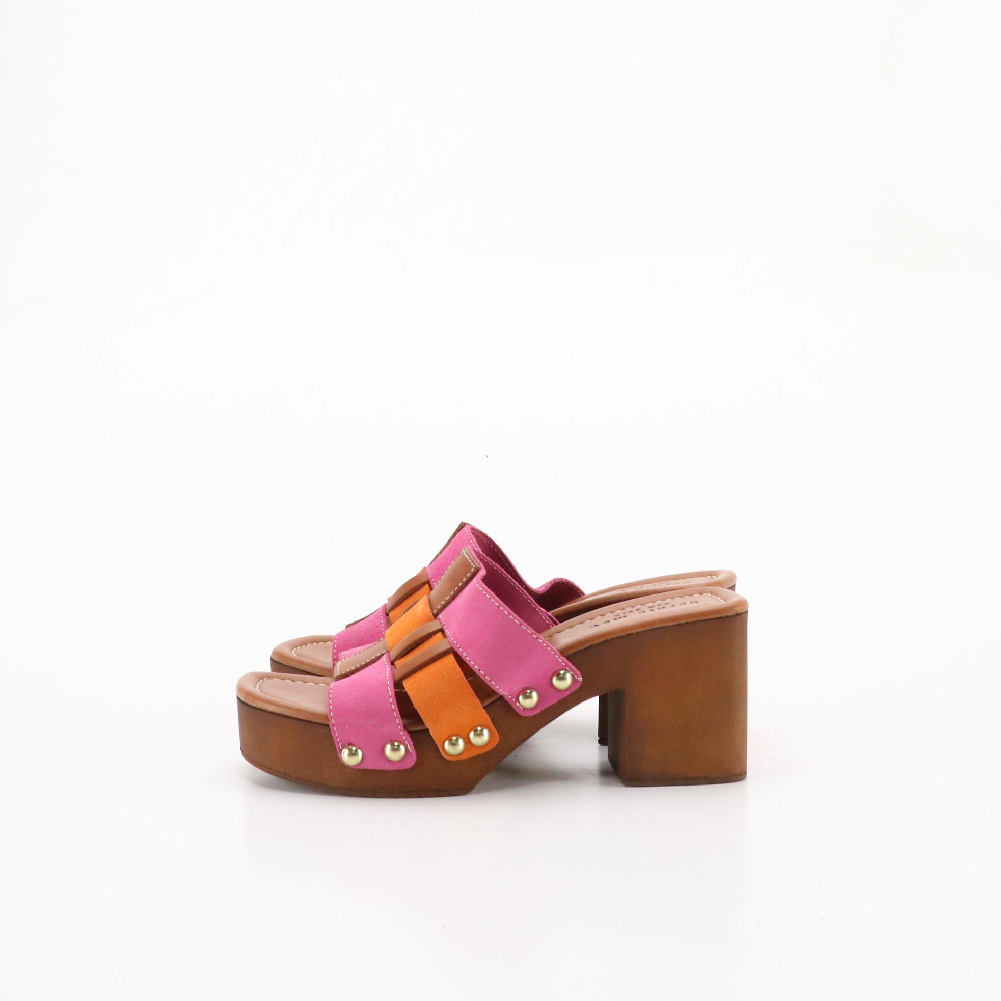 Bernie Mev. New York Woven Suede and Leather Platform Sandals