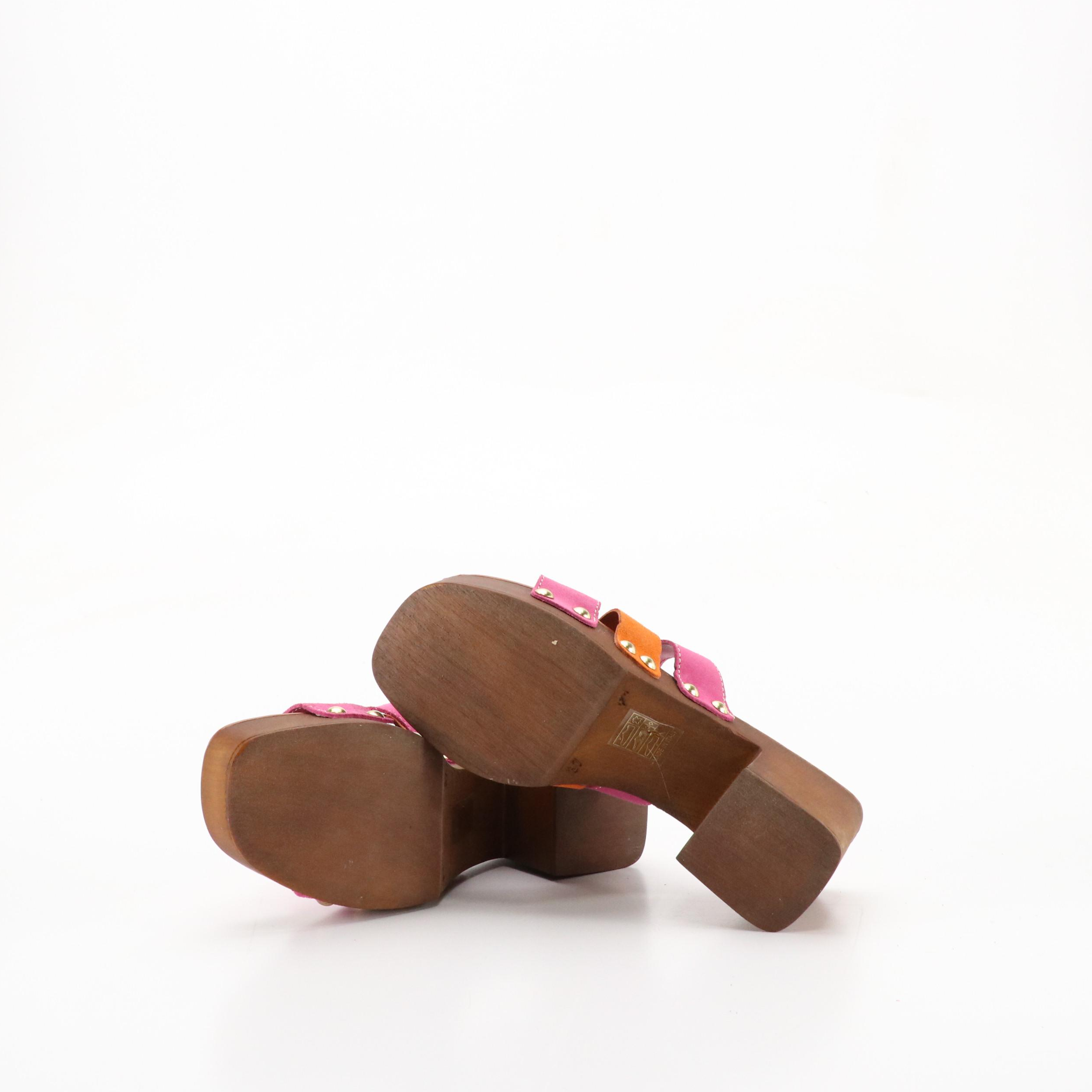 Bernie Mev. New York Woven Suede and Leather Platform Sandals