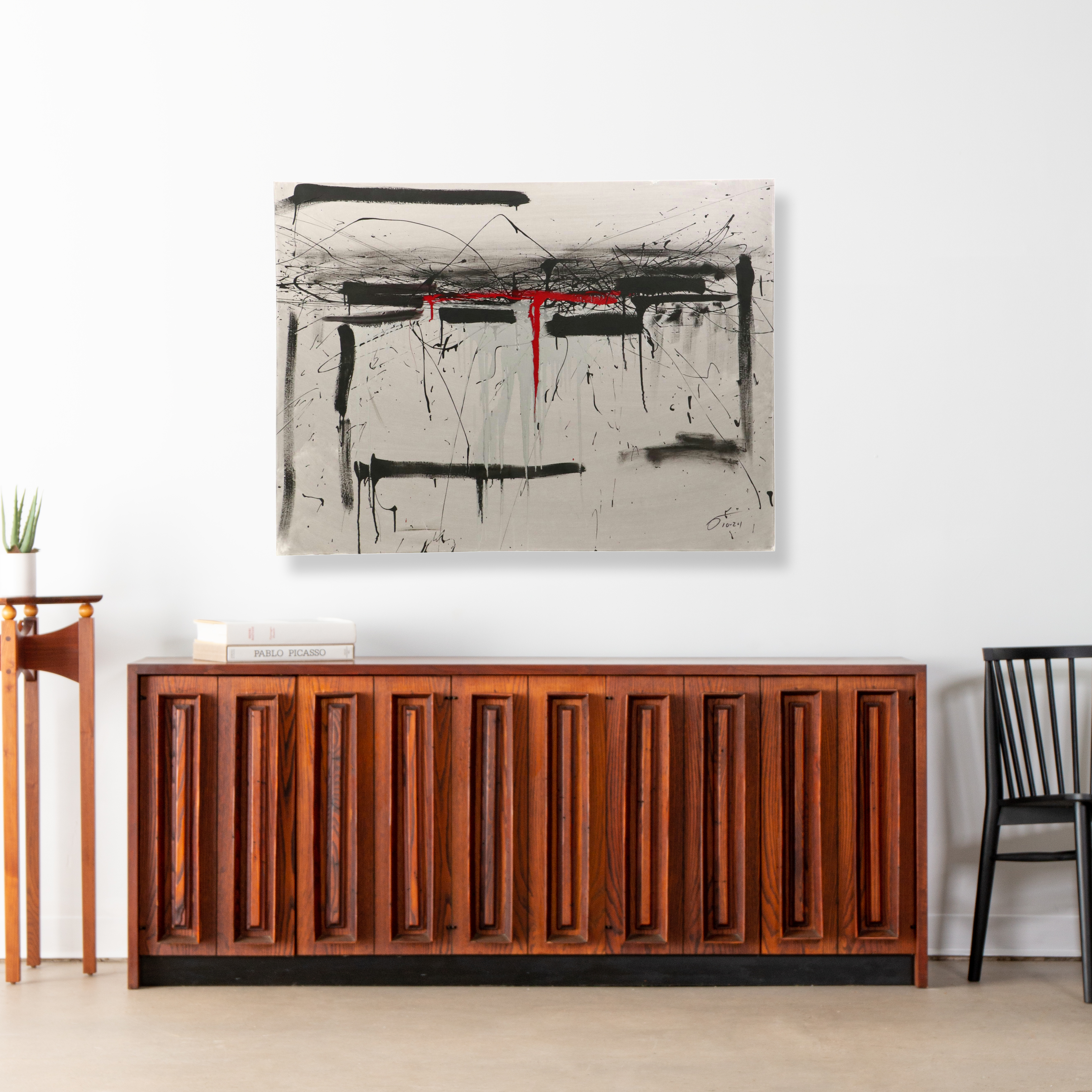 David Applegate Large-Scale Abstract Acrylic Painting, 21st Century