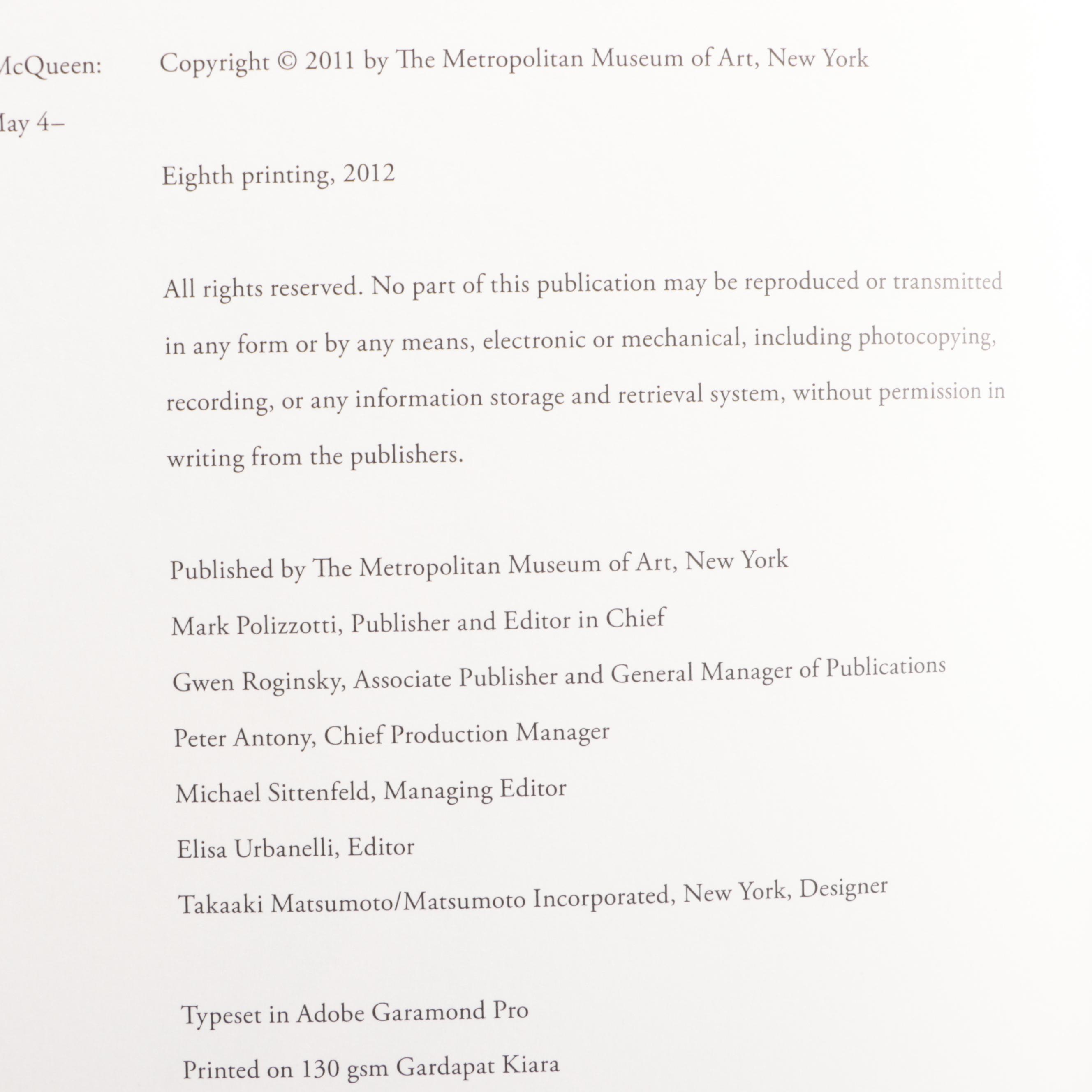 "Savage Beauty" and More Fashion Books and Magazines